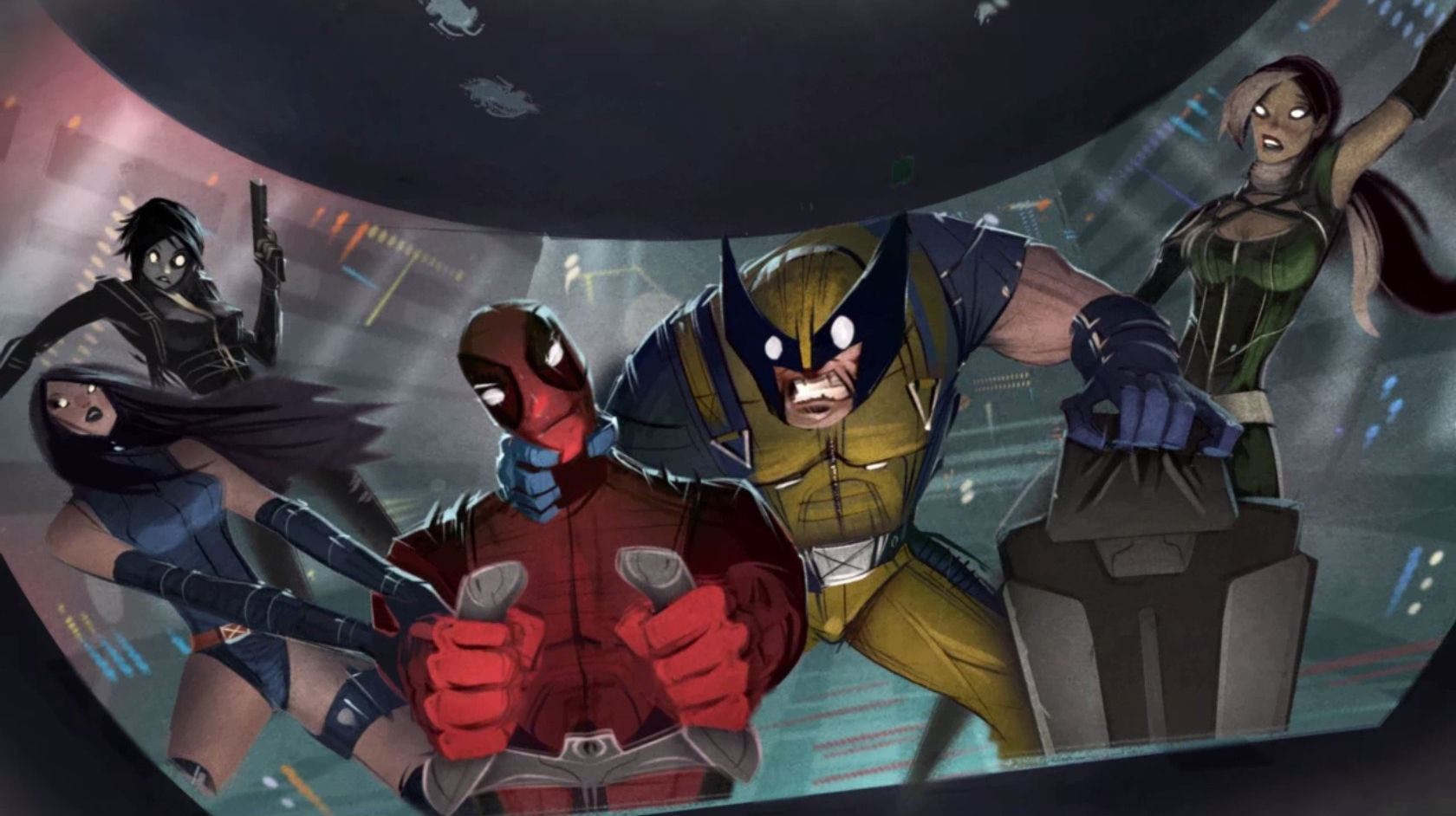 Wallpaper #v2fl9JIBSpphPi3-Xnwt37 Blackbird Joyride Scene Deadpool Wade Wilson Know Your Meme
