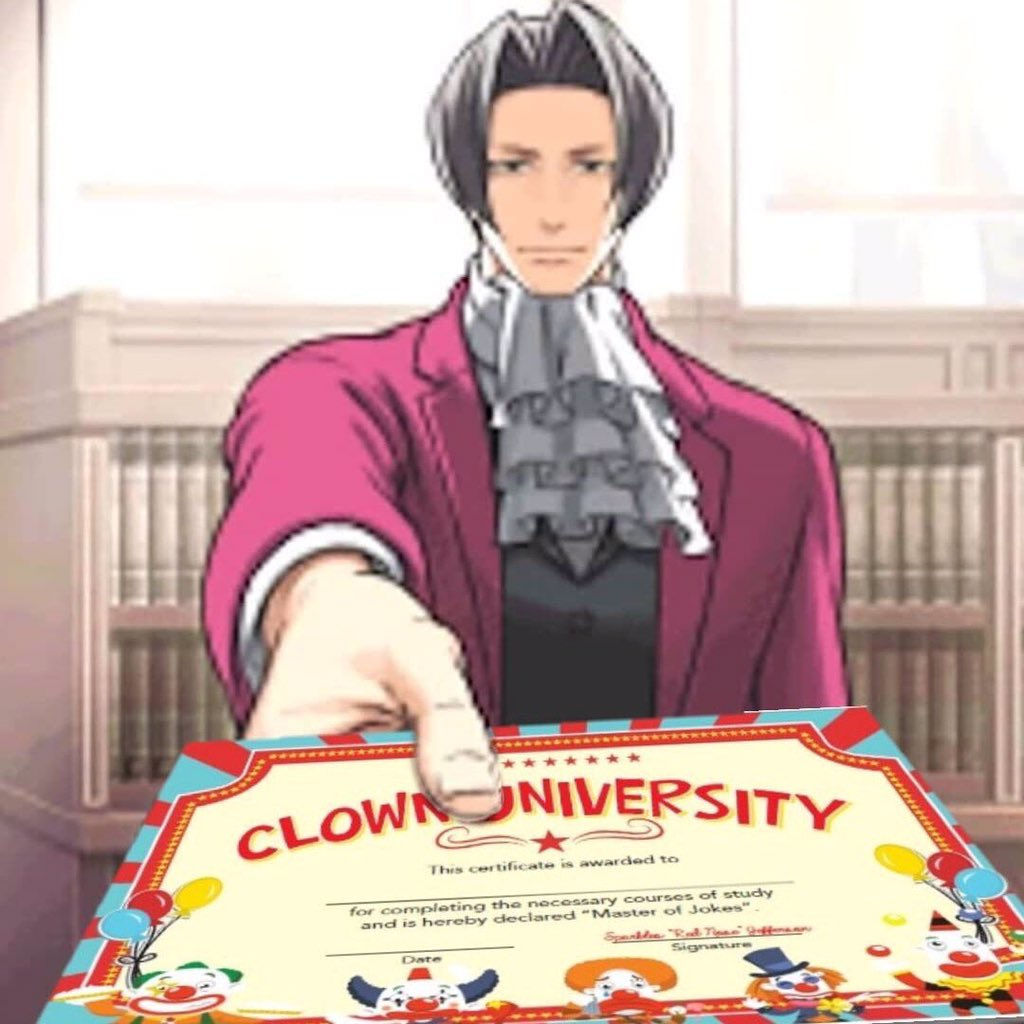 Wallpaper #7BmlFY8BtGB6xQ78OWuo53 Evolution of the Edgeworth Clown Meme You Are Not a Clown You Are