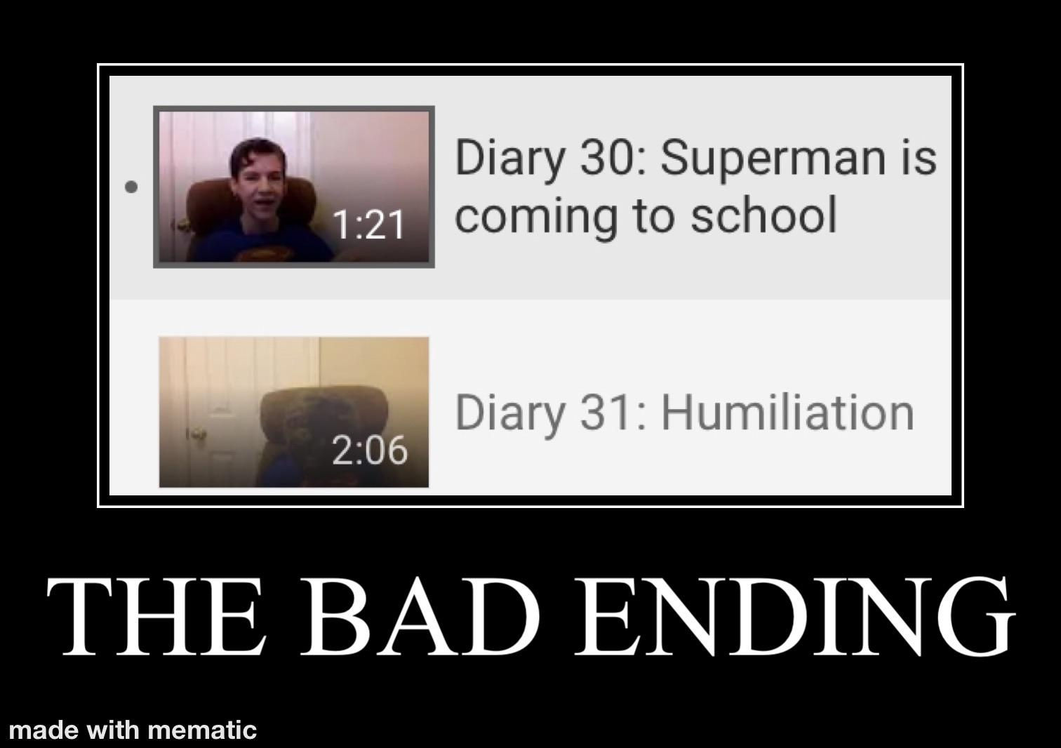 Wallpaper #szGvNZMB5zzyi_yYWldh186 Superman is Coming to School the Bad Ending Good Ending Bad