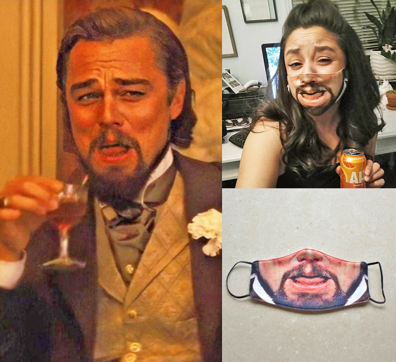 Wallpaper #Vmcg6ZIBSpphPi3-lEA2266 No Mask is Perf Leonardo Dicaprio Laughing Know Your Meme