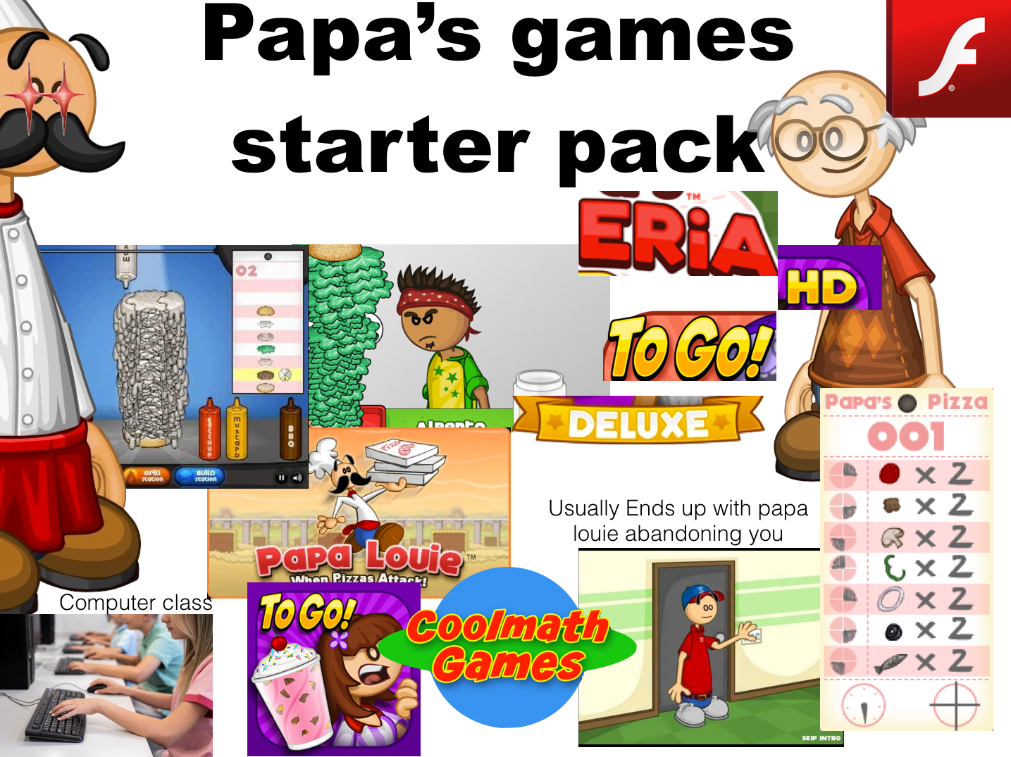 Wallpaper #V_9bapMB3lSXT3zUceam108 Papa Louie Games Starter Pack Rstarterpacks Starter Packs Know