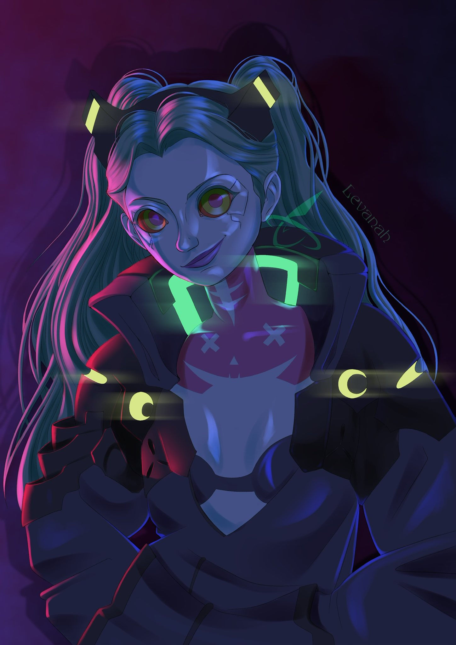 Wallpaper #PxrJUZMB1yWOL4qgiILX324 Fan Art of Rebecca from Cyberpunk Edgerunners Rebecca Edgerunners