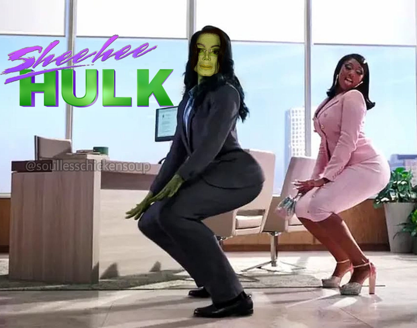Wallpaper #BRk4Do8BtGB6xQ78jVmZ3 Shee Hee Hulk She Hulk Twerking with Megan Thee Stallion Know Your Meme