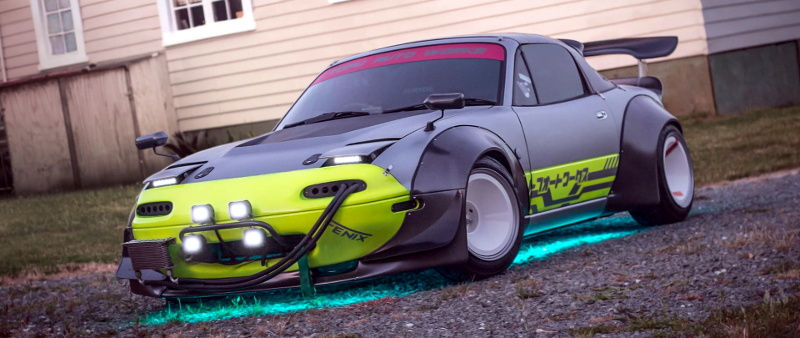 Wallpaper #4LhF25IBJvJKYCmEM_VT306 Cyberpunk Mazda Mx 5 Packs Onboard Cyberdeck Hackaday
