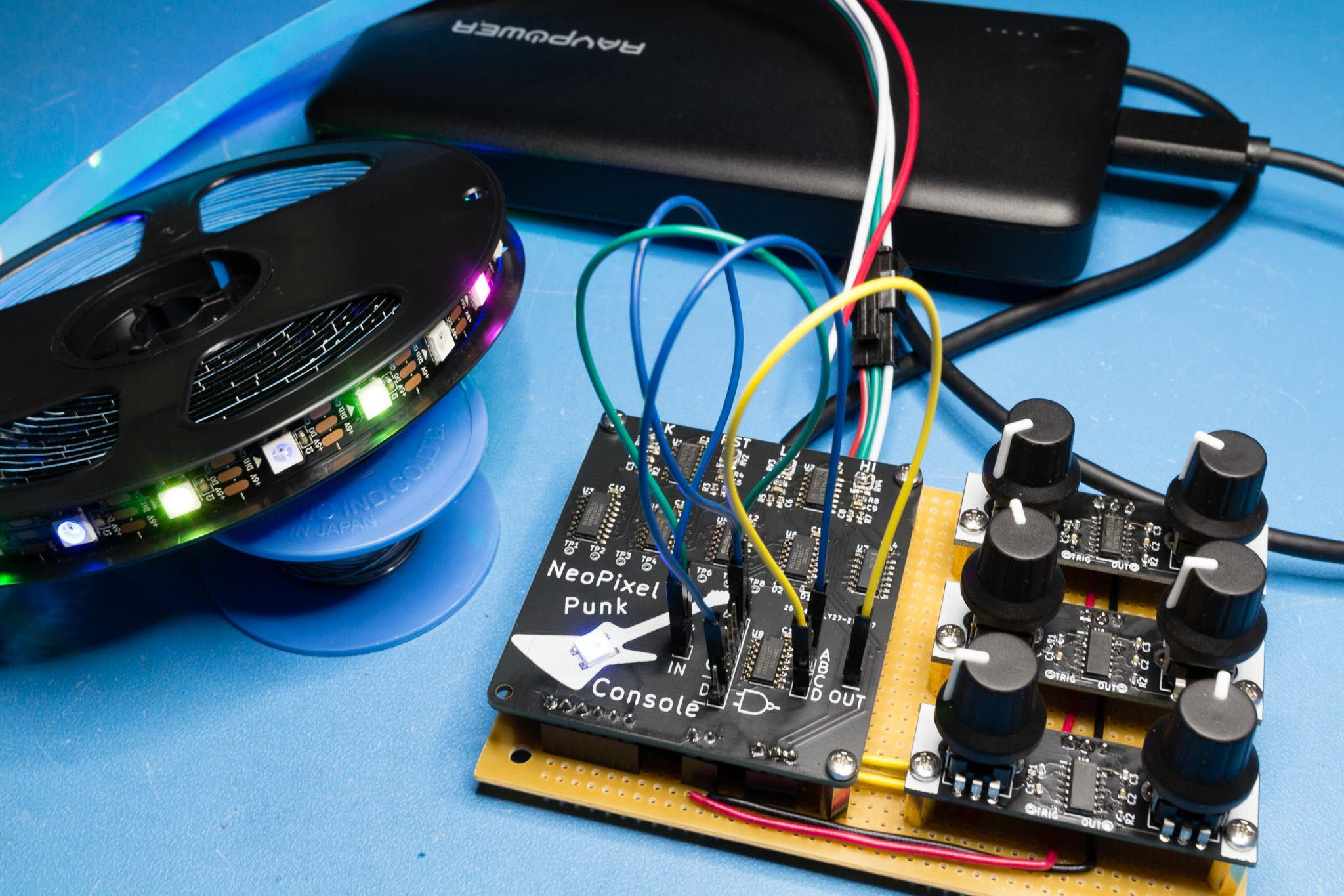 Wallpaper #oWc9-5IBSpphPi3-WZNa339 Neopixel Punk Console Drives Ws2812s Using 555 Timers Hackaday