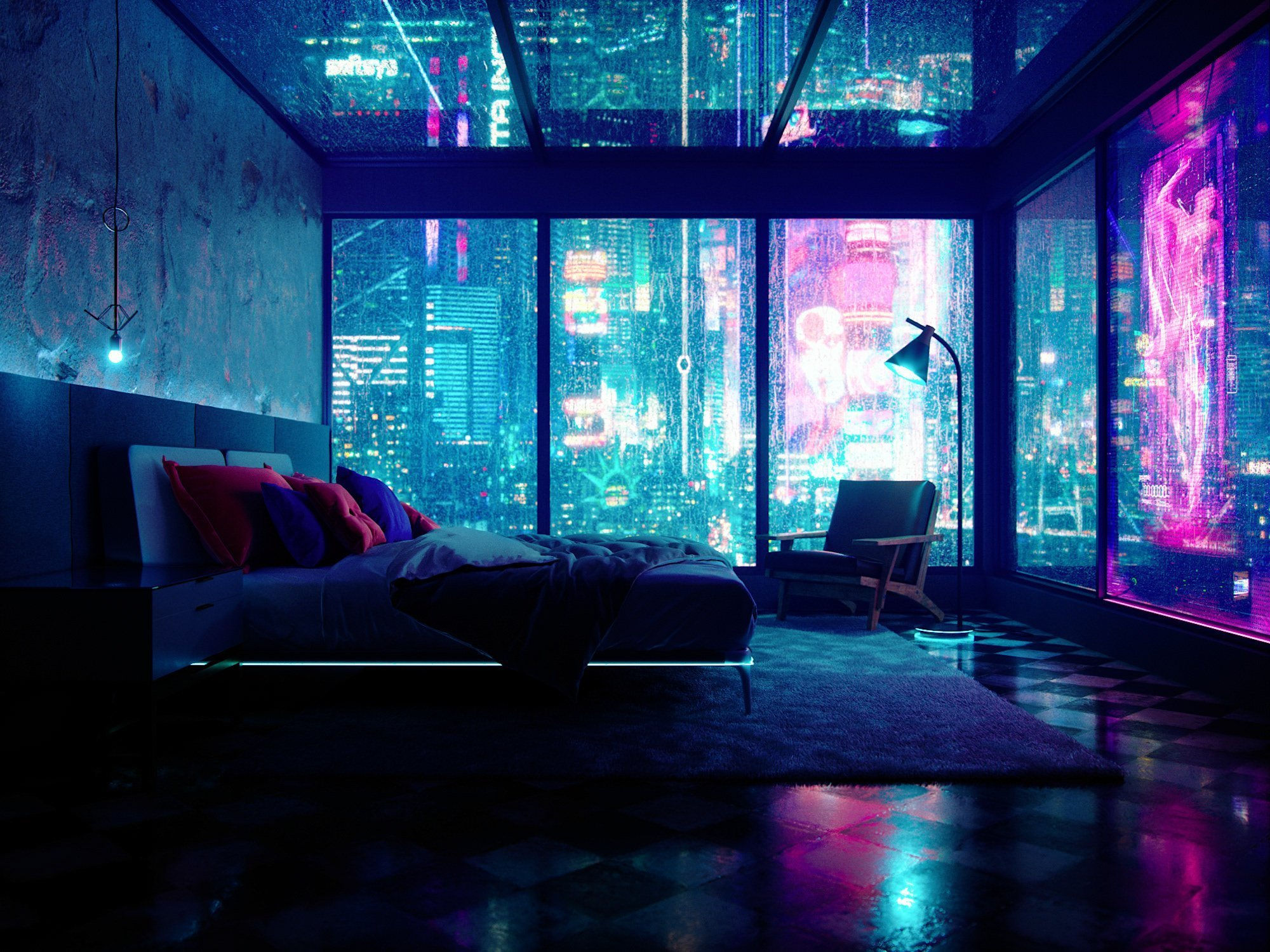 Wallpaper #EWc7-pIBSpphPi3-H5AG30 Cyberpunk Furniture 62 Photo