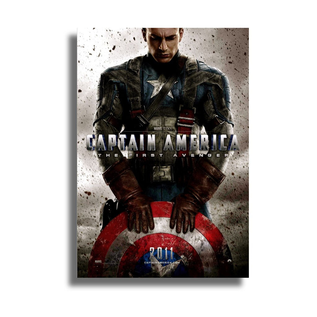 Wallpaper #4B1nKpMBlOZrFDOktMNj54 Captain America Movie Poster Shopee Thailand