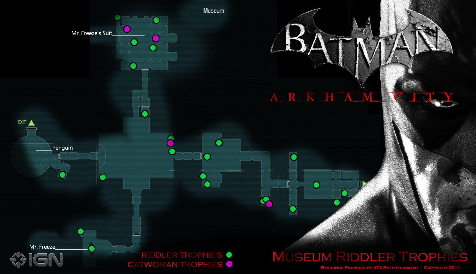 Wallpaper #_u94TJMBMN-XEVvV3j2j76 Arriba 91 Imagen Trofeos Del Acertijo Batman Arkham City Museo