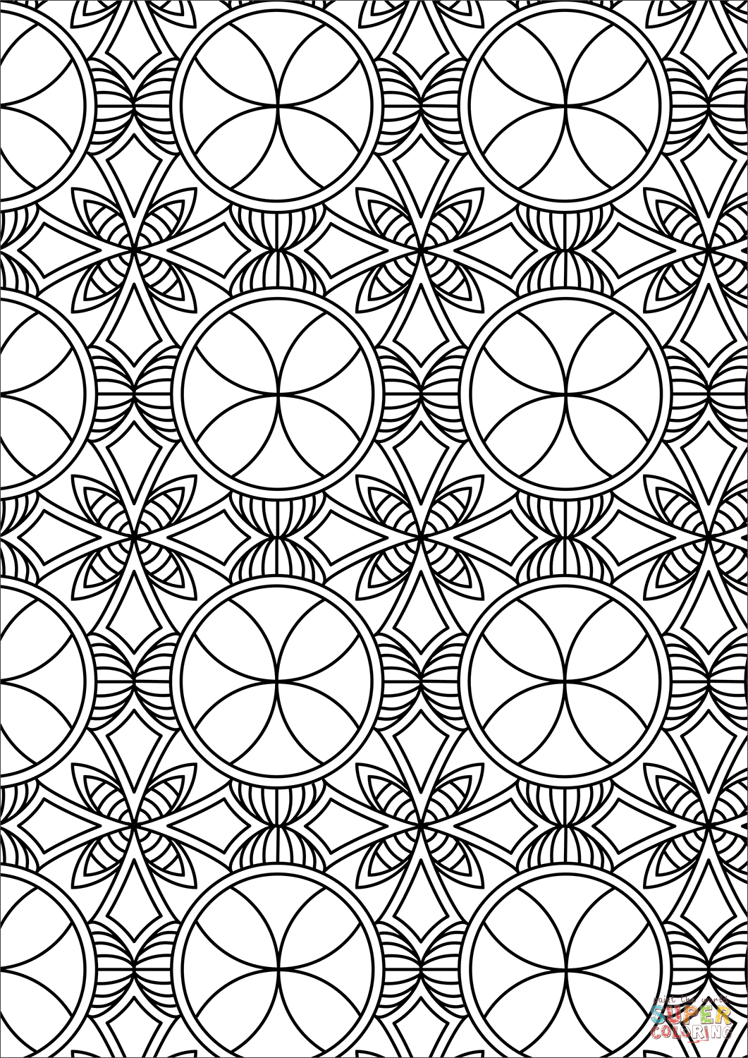 Wallpaper #Qx3gLJMBlOZrFDOkdsyQ127 Abstract Pattern Coloring Page Free Printable Coloring Pages