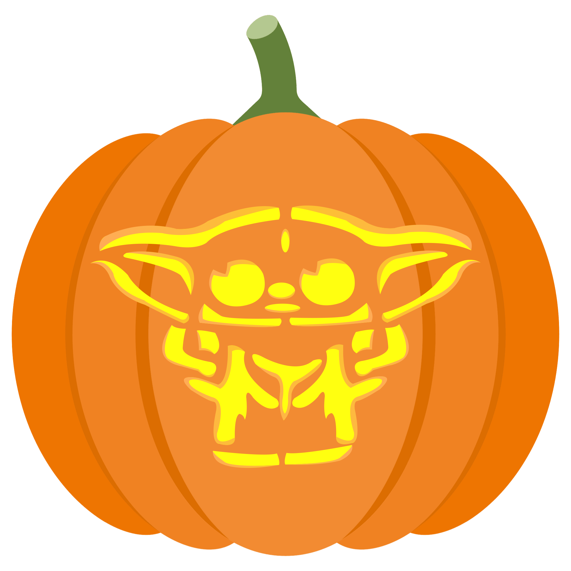Wallpaper #1WfB-JIBSpphPi3-ior0306 Yoda Pumpkin Stencil Free Printable Papercraft Templates