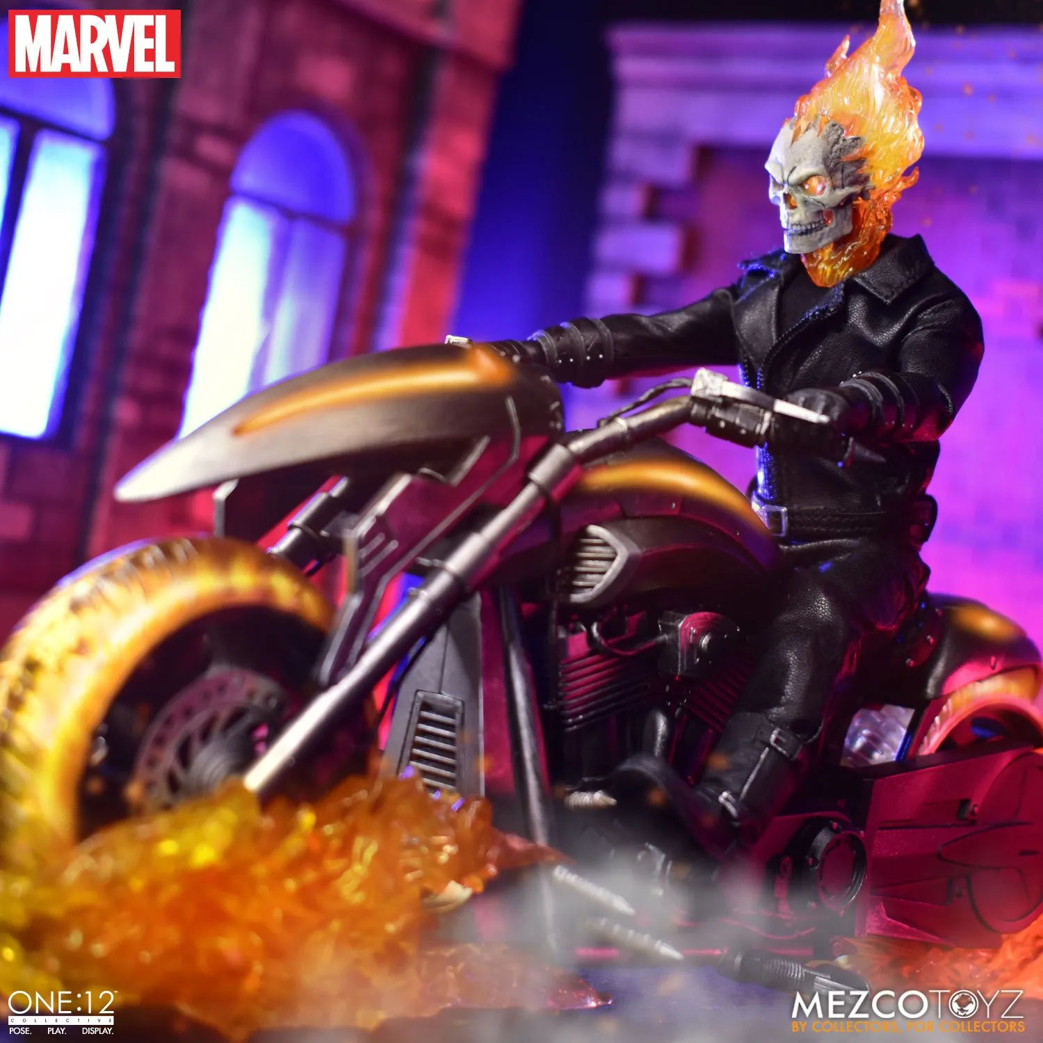 Wallpaper #-fQcOpMBKFX8bn3rG3dX145 Ghost Rider and His Hell Cycle Get the Mezco Figure Treatment