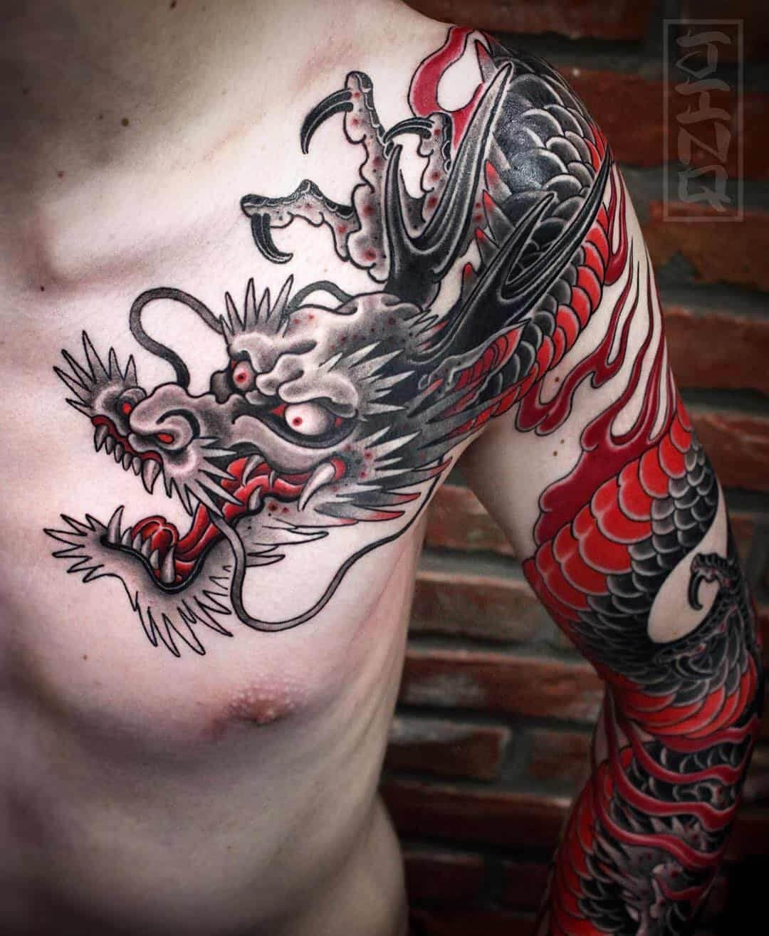 Wallpaper #dGfrEZMBSpphPi3-k_mu304 60 Dragon Tattoo Ideas to Copy to Live Your Fairytale Through Tattoos