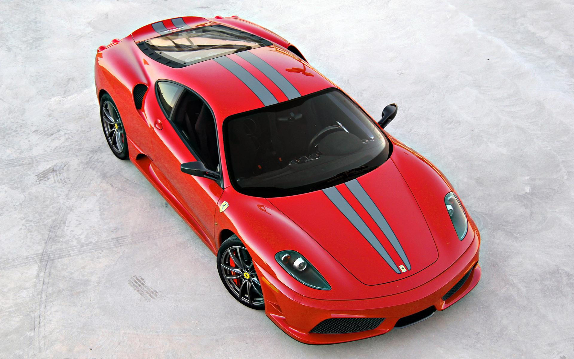 Wallpaper #rn1e844Bnwiau_P6IQz01 Red Ferrari F430 Top View HD Desktop Wallpaper Widescreen High