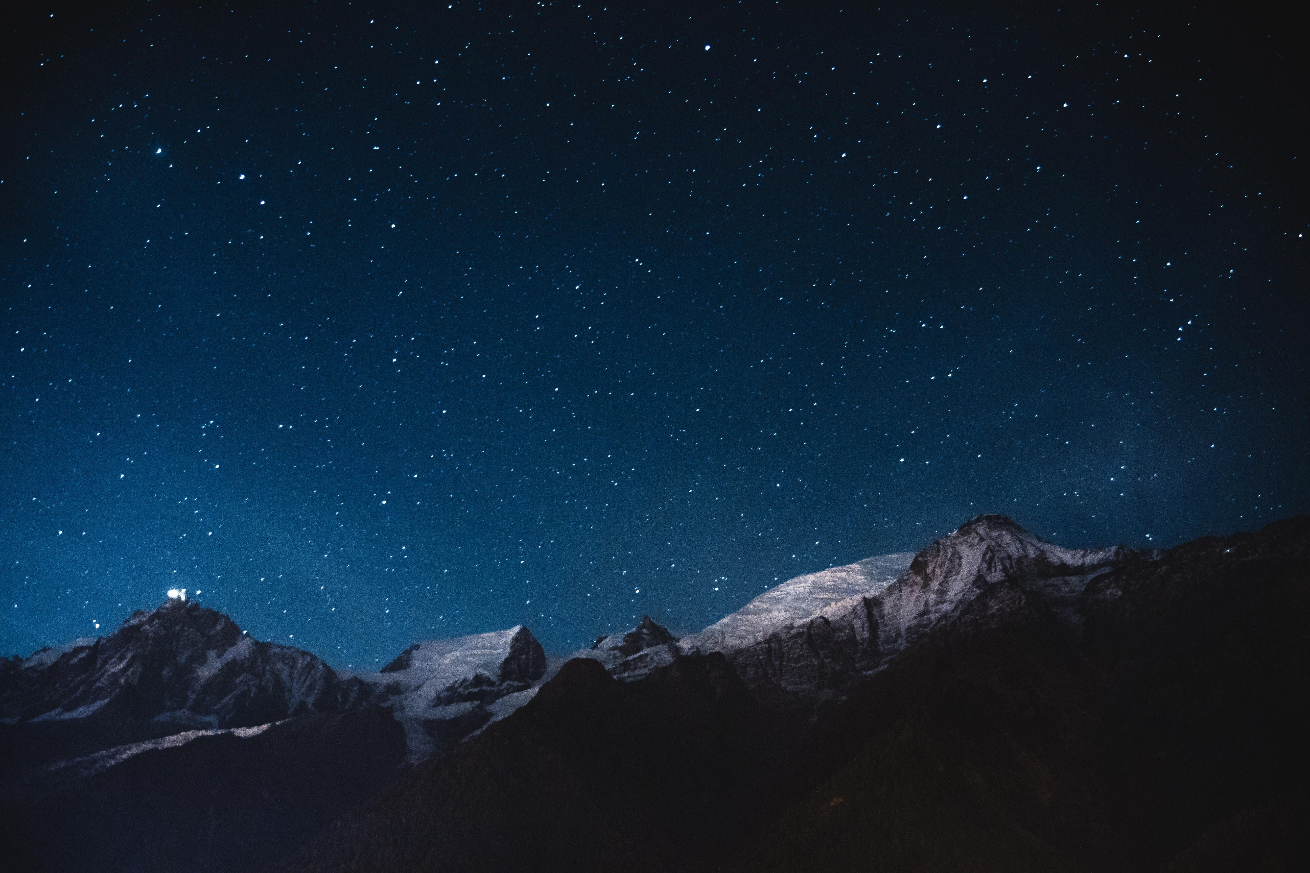 Wallpaper #pXNRgY4BFI5NbQksmRjm42 Wallpaper Starry Sky Mountains Night HD Widescreen High