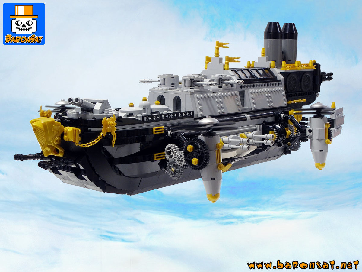 Wallpaper #7xkHF48BtGB6xQ78Am4p51 Lego Moc Victorian Steampunk Flying Warship Custom Model