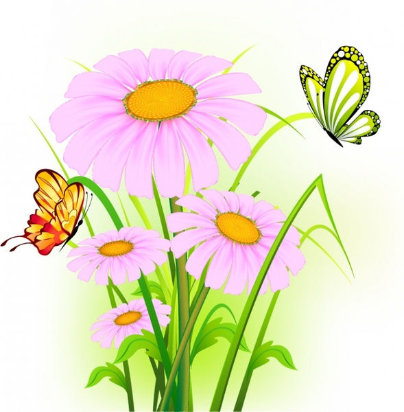 Wallpaper #eJyi4ZIBZHQxiYar67ym285 Flowers and Butterflies Vector Free Vector in Encapsulated Postscript