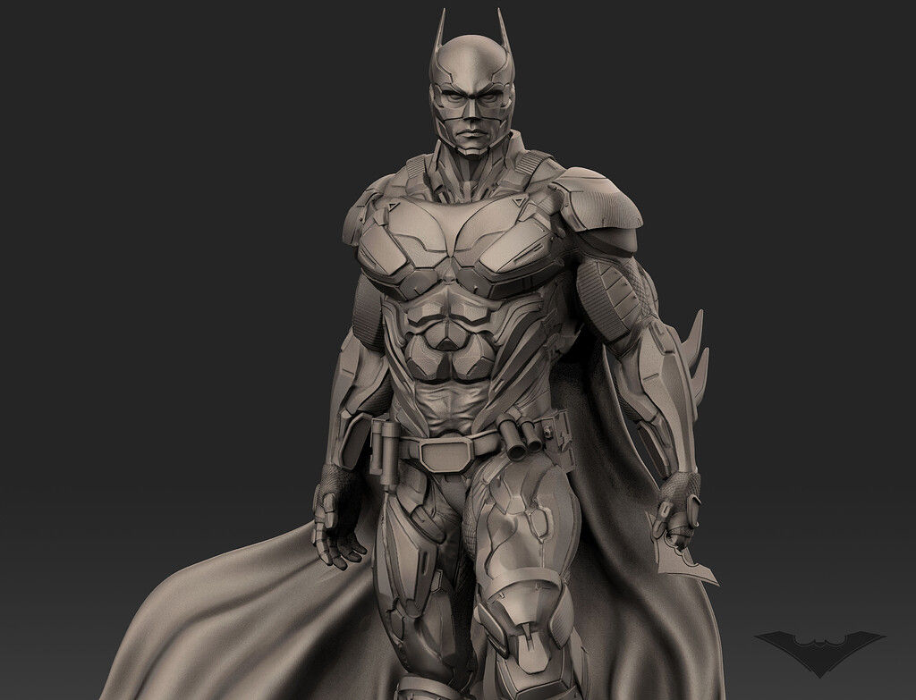 Wallpaper #d2en9pIBSpphPi3-dYTy234 The Batman Posed Clay Renders 2 by Rakib Zbrushcentral