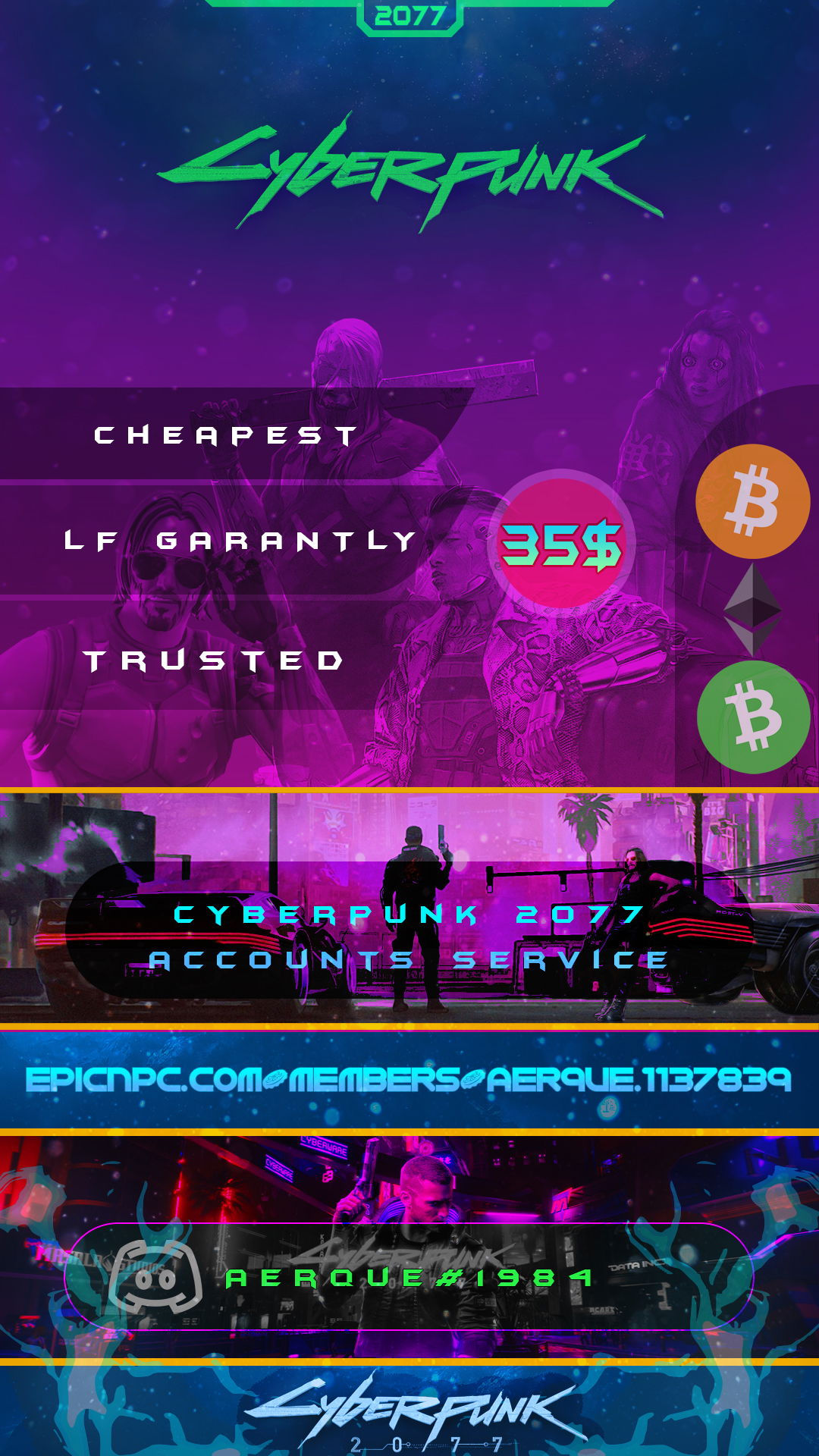 Wallpaper #4xW6u44BmMigT4UnElaI43 Selling Gog 35 for Cyberpunk 2077 Epicnpc