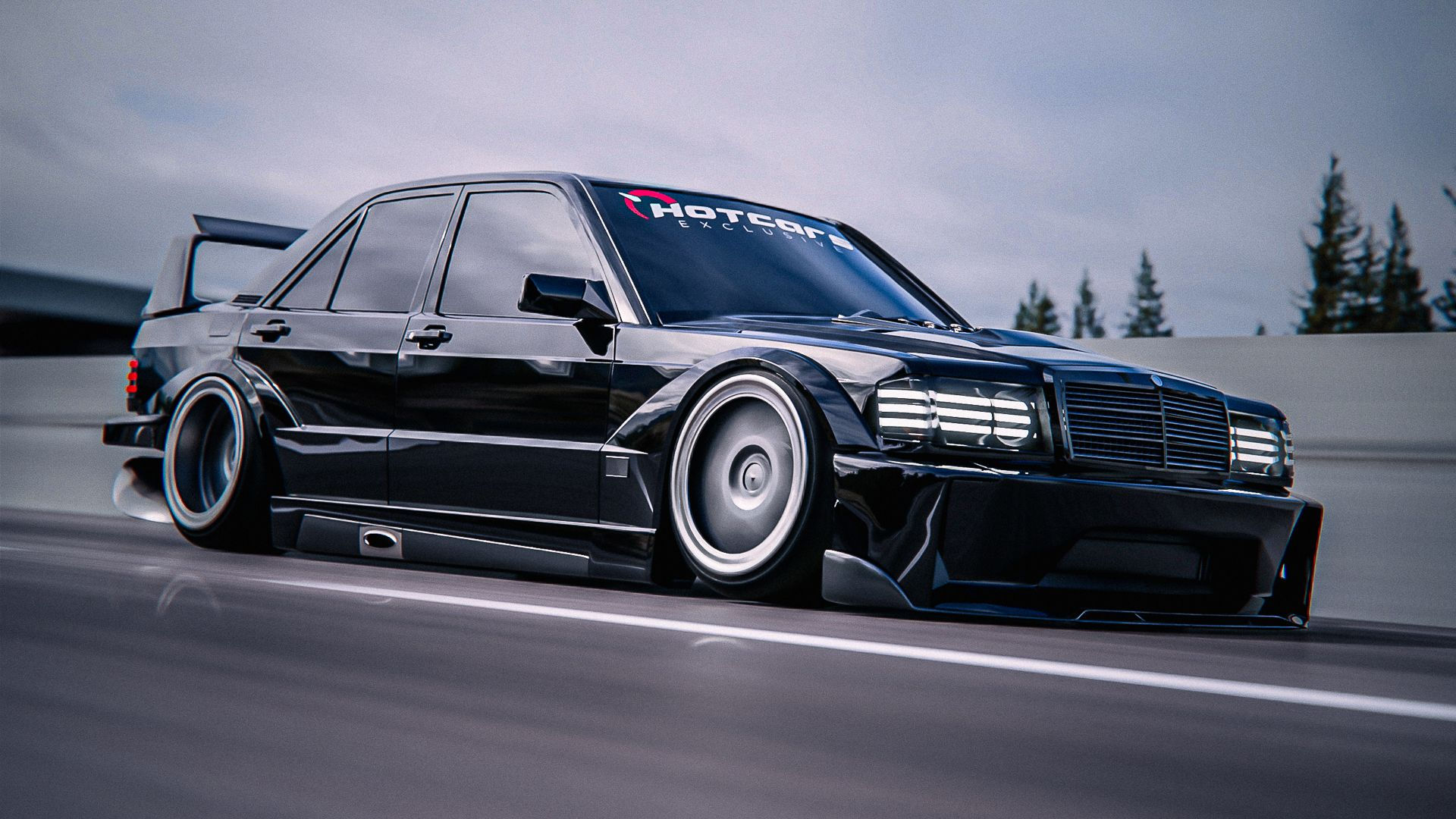 Wallpaper #81iONJMBzN9vxX344jyW158 Our Mercedes Benz 190e Evo Ii Restomod Render Adds V8 Power to German