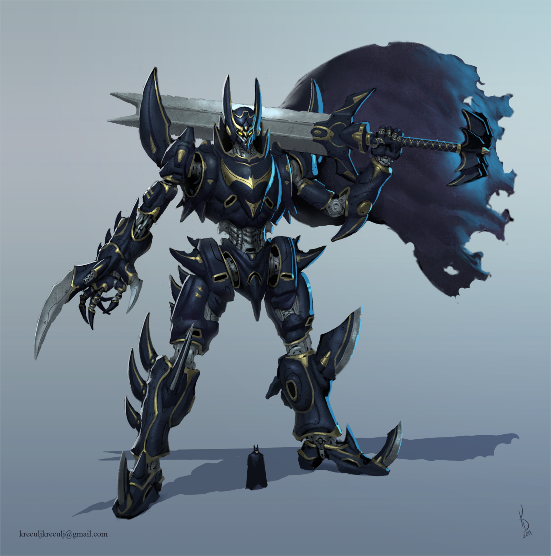 Wallpaper #BxqqUZMB1yWOL4qgEIIt321 Batman Super Robot Mech by Testosteronman on Deviantart