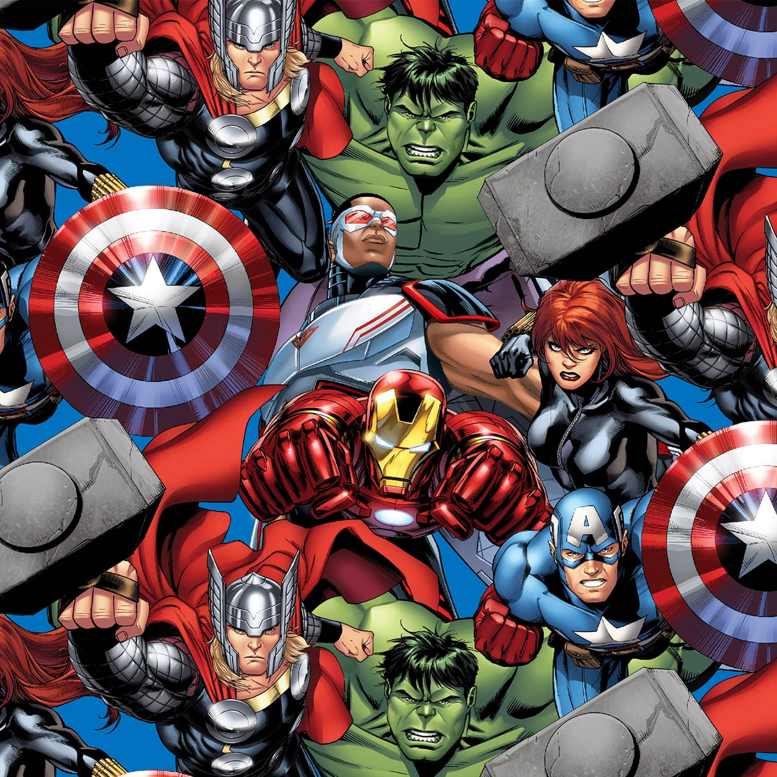 Wallpaper #8hmLNo8BtGB6xQ78SaKh16 Marvel Avengers Packed Cotton Fabric Michaels