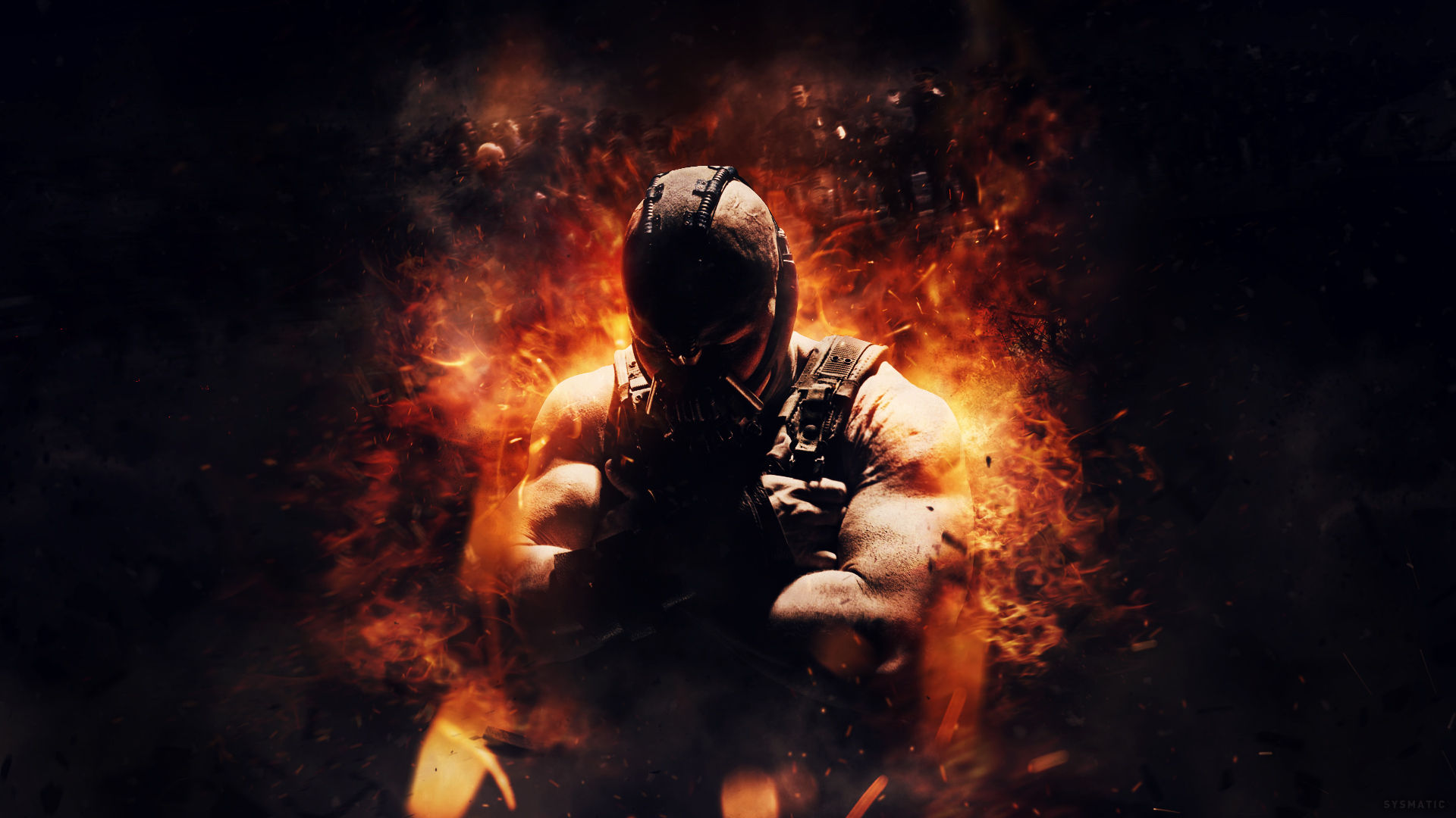 Wallpaper #79083 Tom Hardy as Bane in the Dark Knight Rises Poster Hq Bane Photo