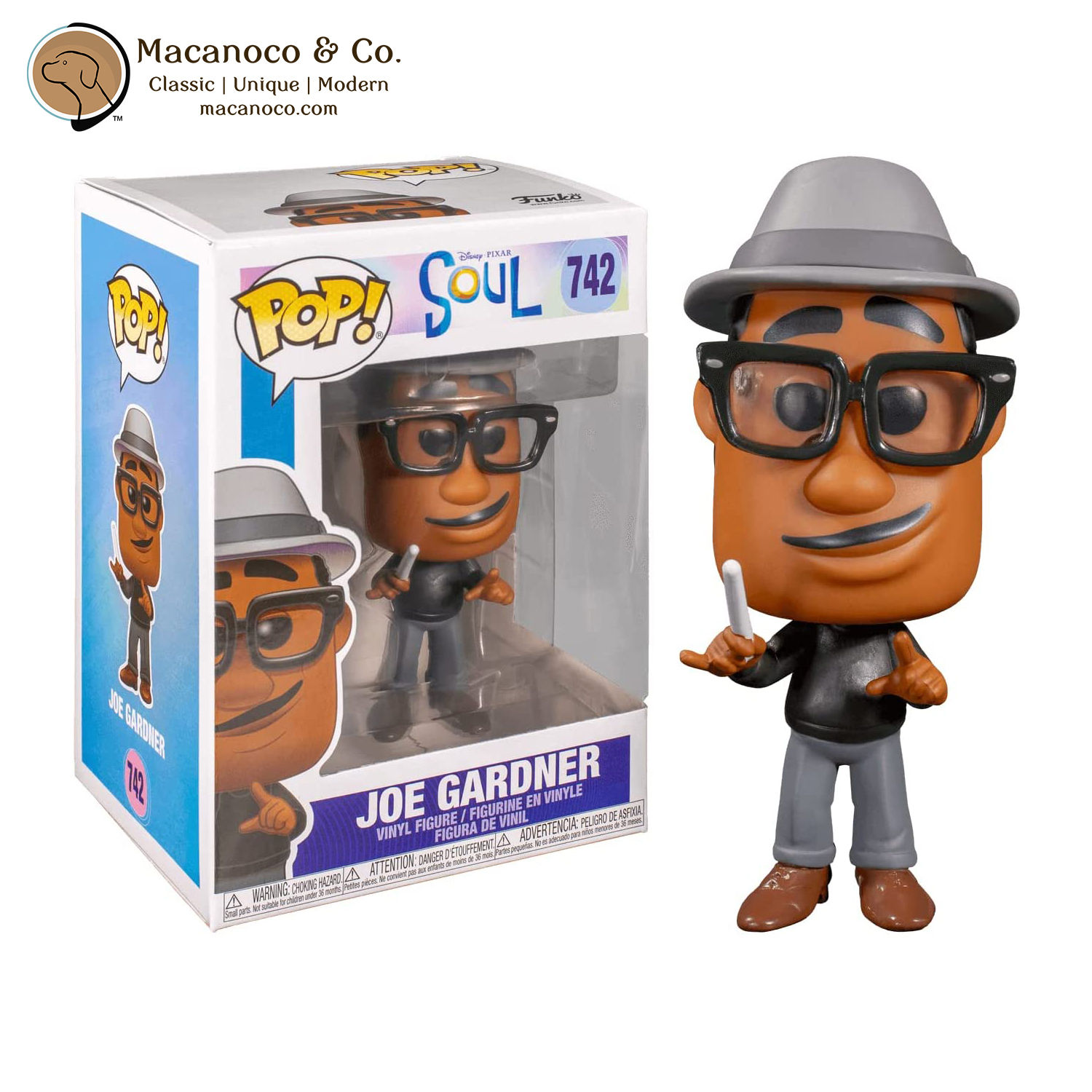 Wallpaper #26VxOJMBVBiSkHCaNo1f363 Funko Pop Disney Pixar Soul Joe Gardner Vinyl Toy Figure Macanoco