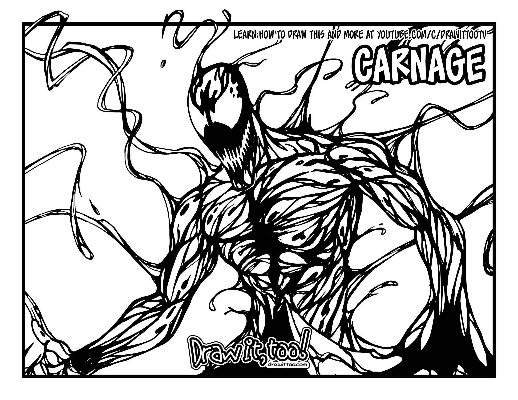 Wallpaper #tmdS_JIBSpphPi3-Opfw316 Carnage Coloring Pages for Kids