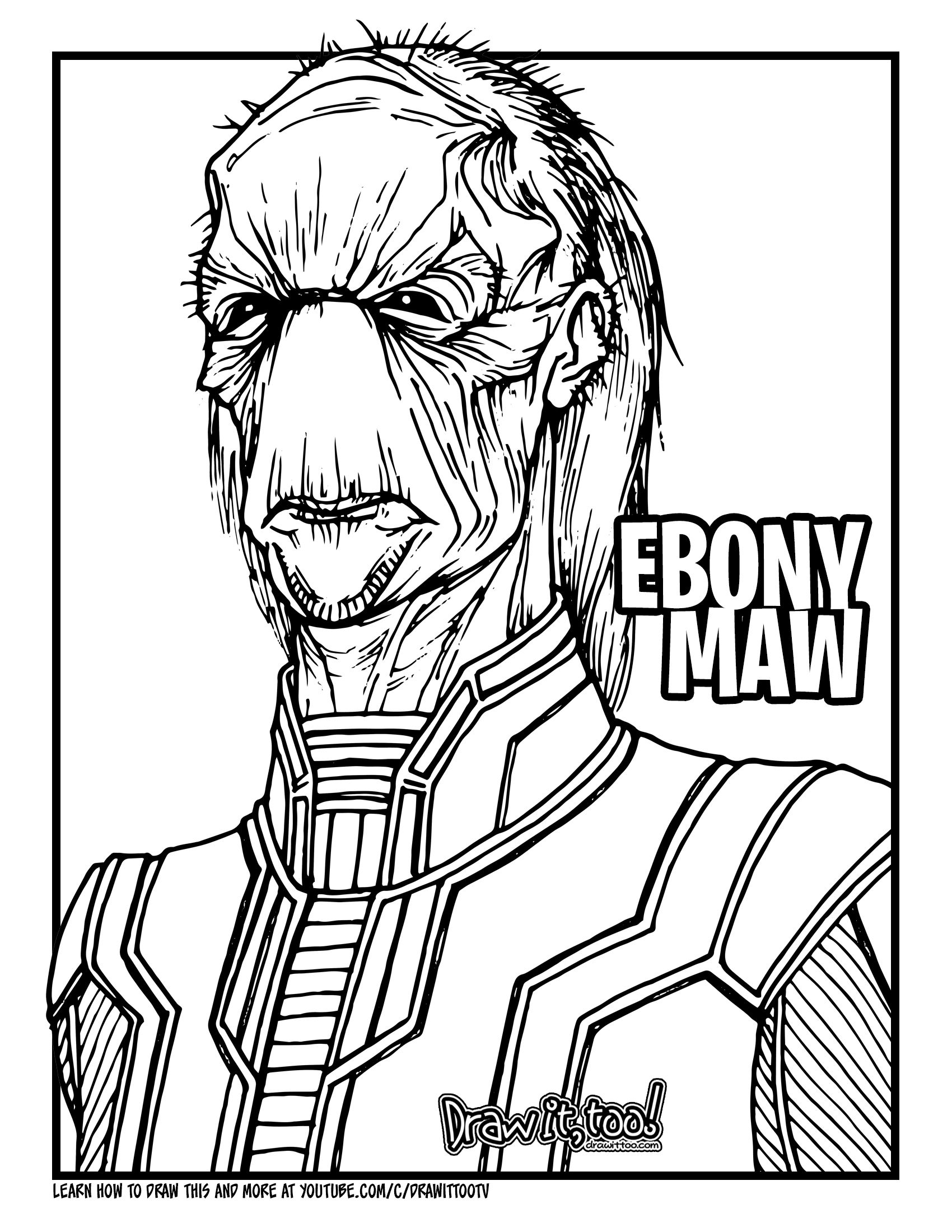 Wallpaper #pTEJNpMB5zzyi_yYbVhC193 How to Draw Ebony Maw Avengers Infinity War Drawing Tutorial Draw