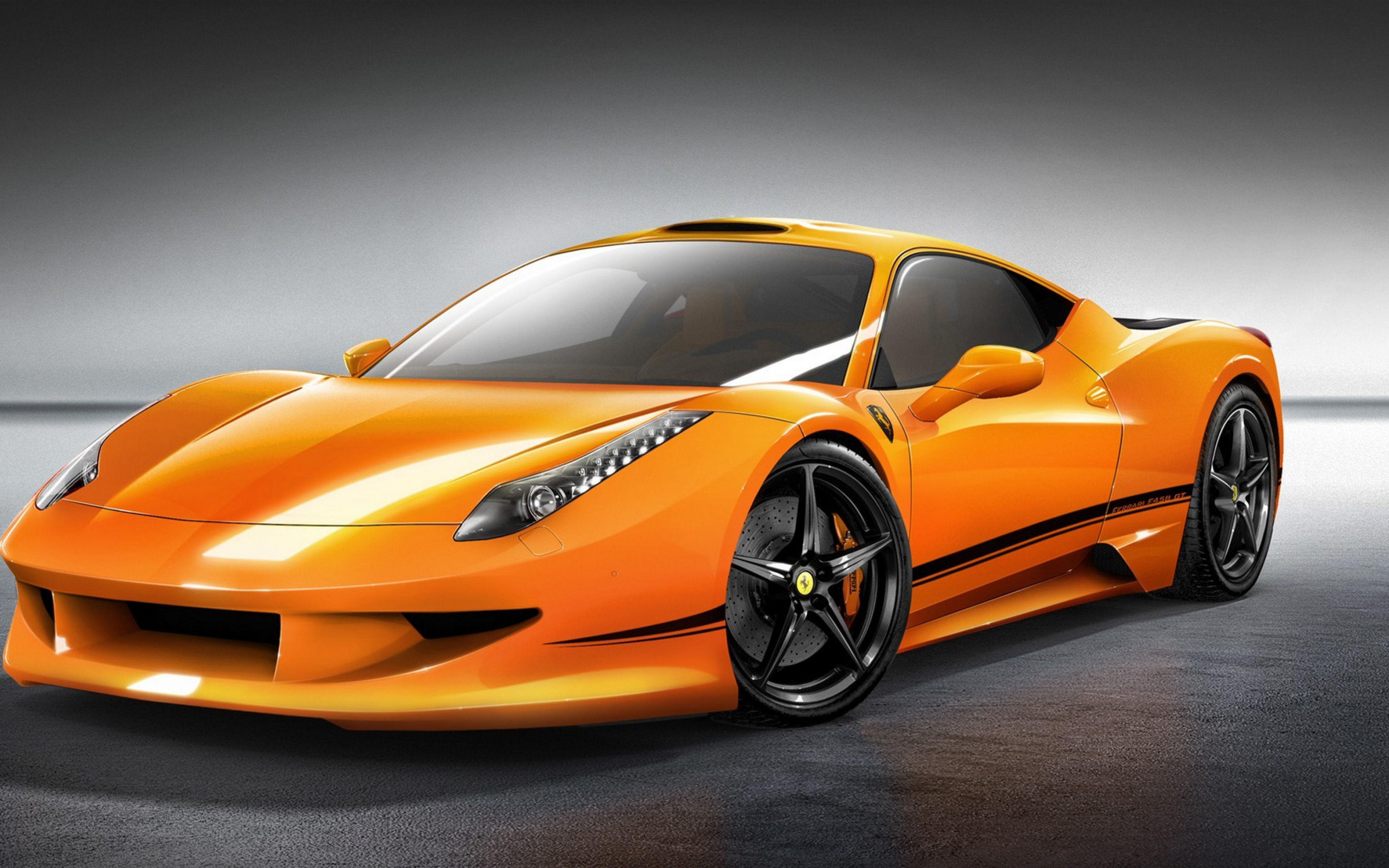 Wallpaper #wEXgko4B7YBJg1BVhZ7x15 Ferrari 458 Italia Orange Front Carsten Baus Automobile