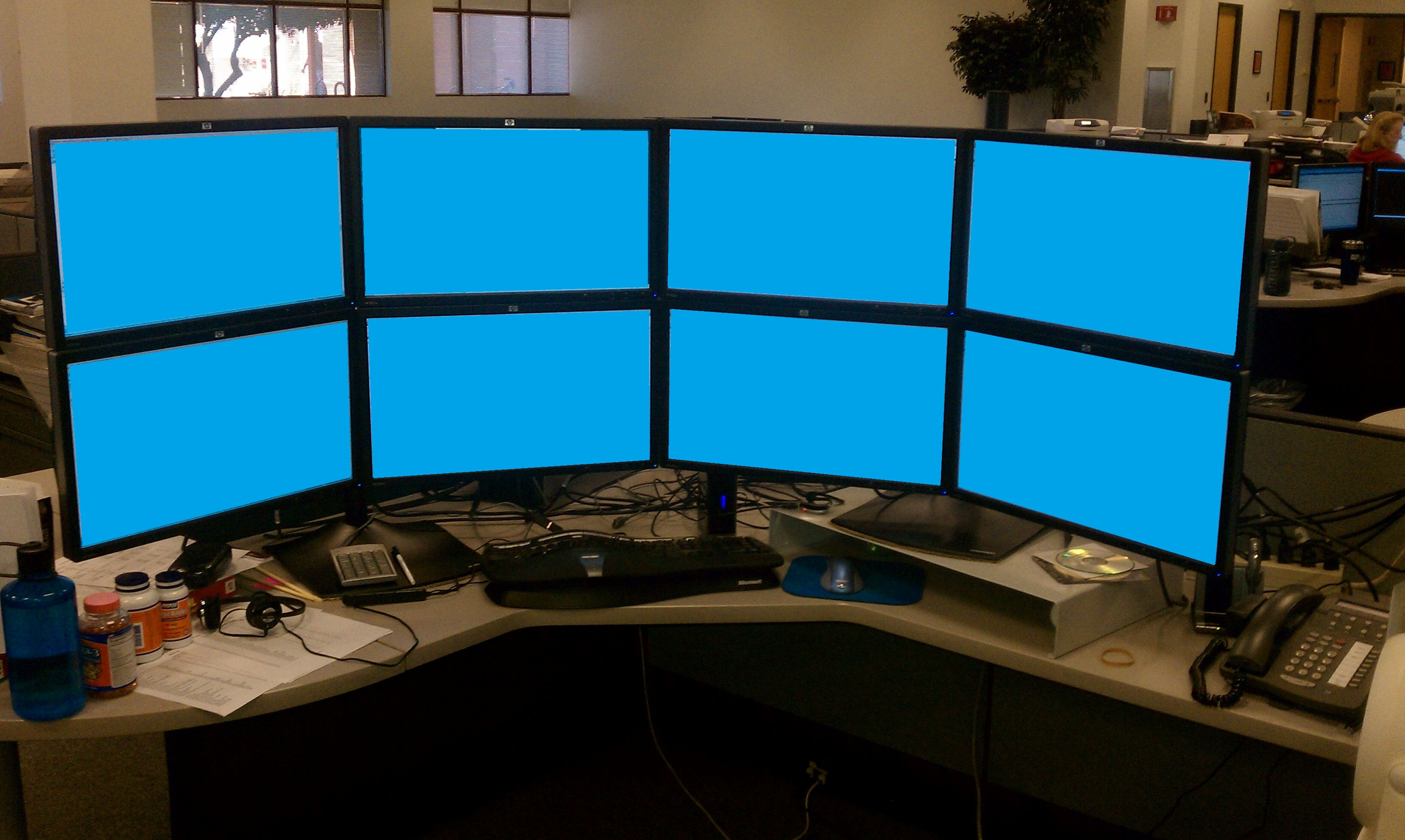 Wallpaper #9a764 21 Multi Monitor Computer Desk Setup Ideas for Tech Lovers