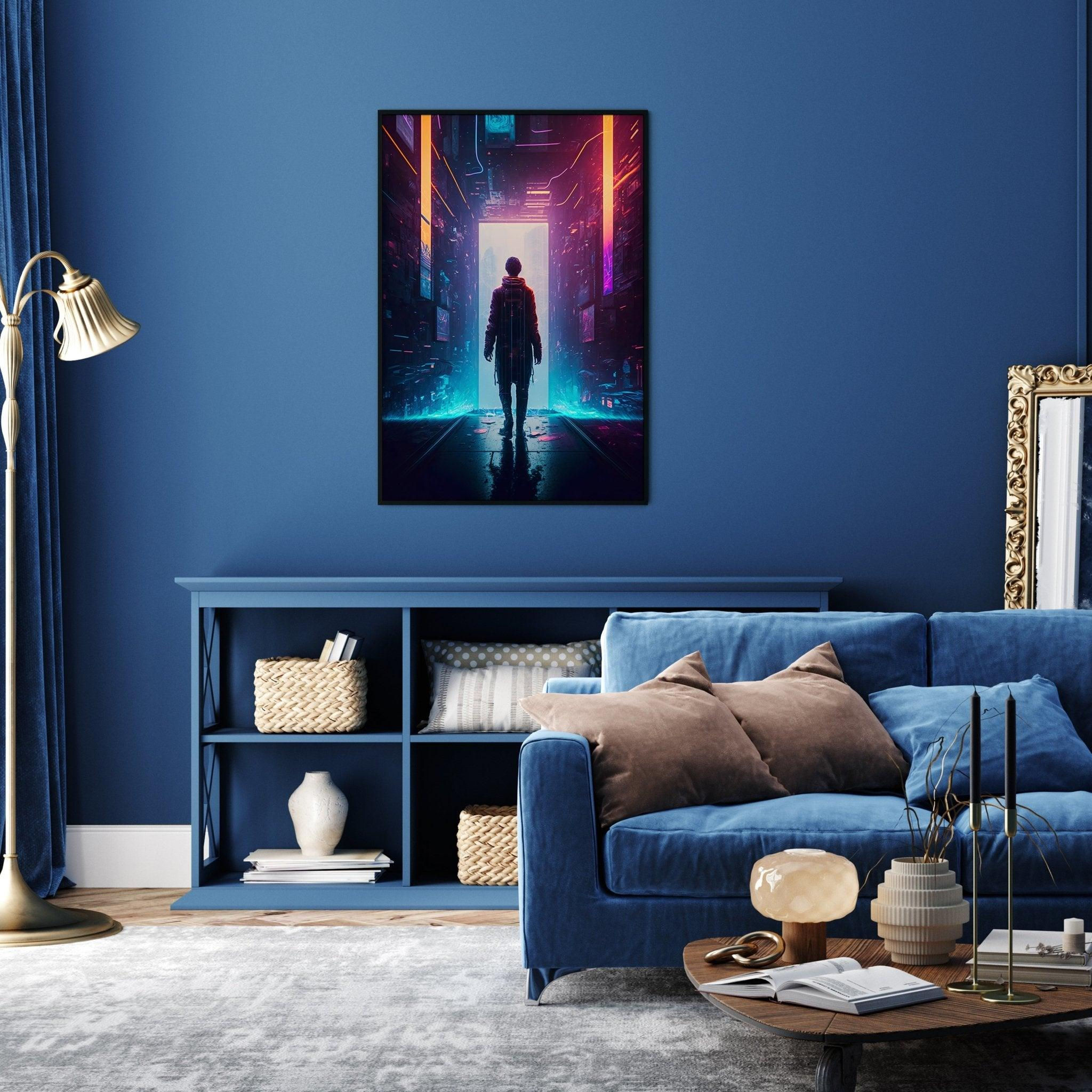 Wallpaper #N-bUMpMBA7IOc3WmwxKC101 Cyberpunk Sci Fi Wall Art Neo Futuristic Dystopian Surreal Art Print
