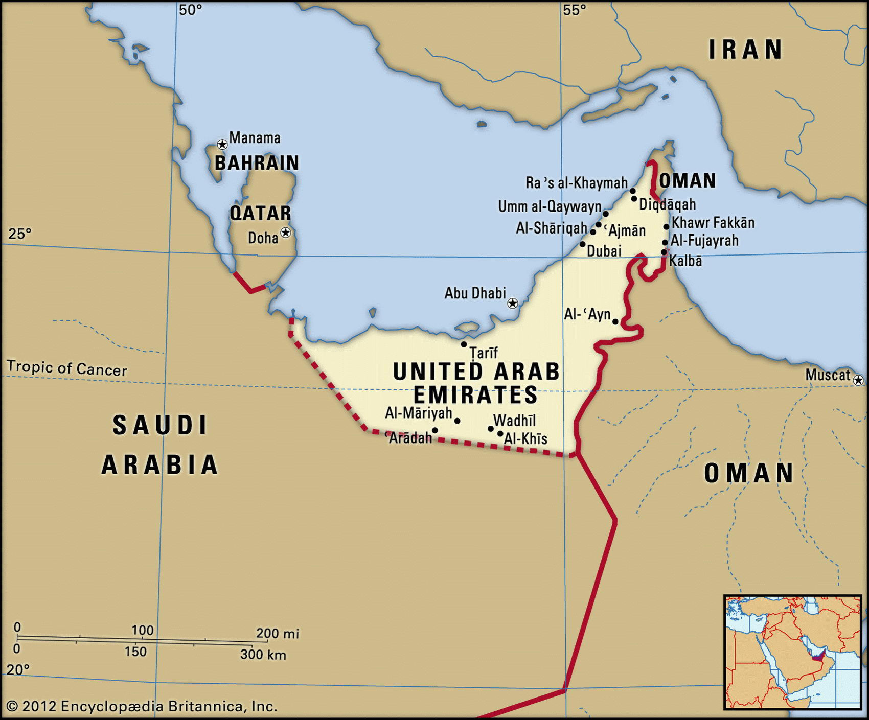 Wallpaper #zdsvYJcBzF5tfotJT-SN61 Map of United Arab Emirates and Geographical Facts World Atlas
