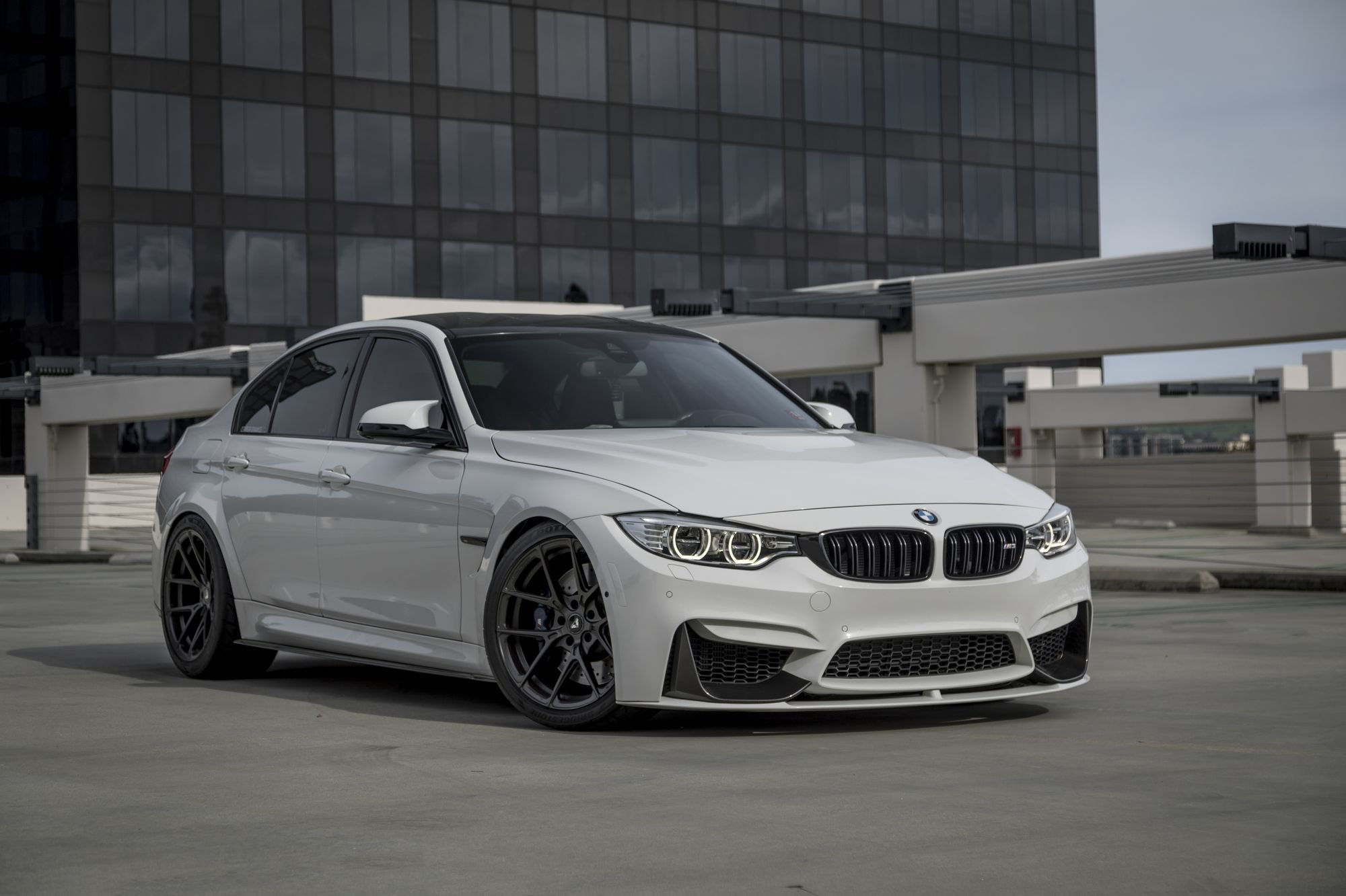 Wallpaper #fQCv644BSdW8dNouIhKD23 Black and White is Always a Win BMW 3 Series on Matte Black Vorsteiner