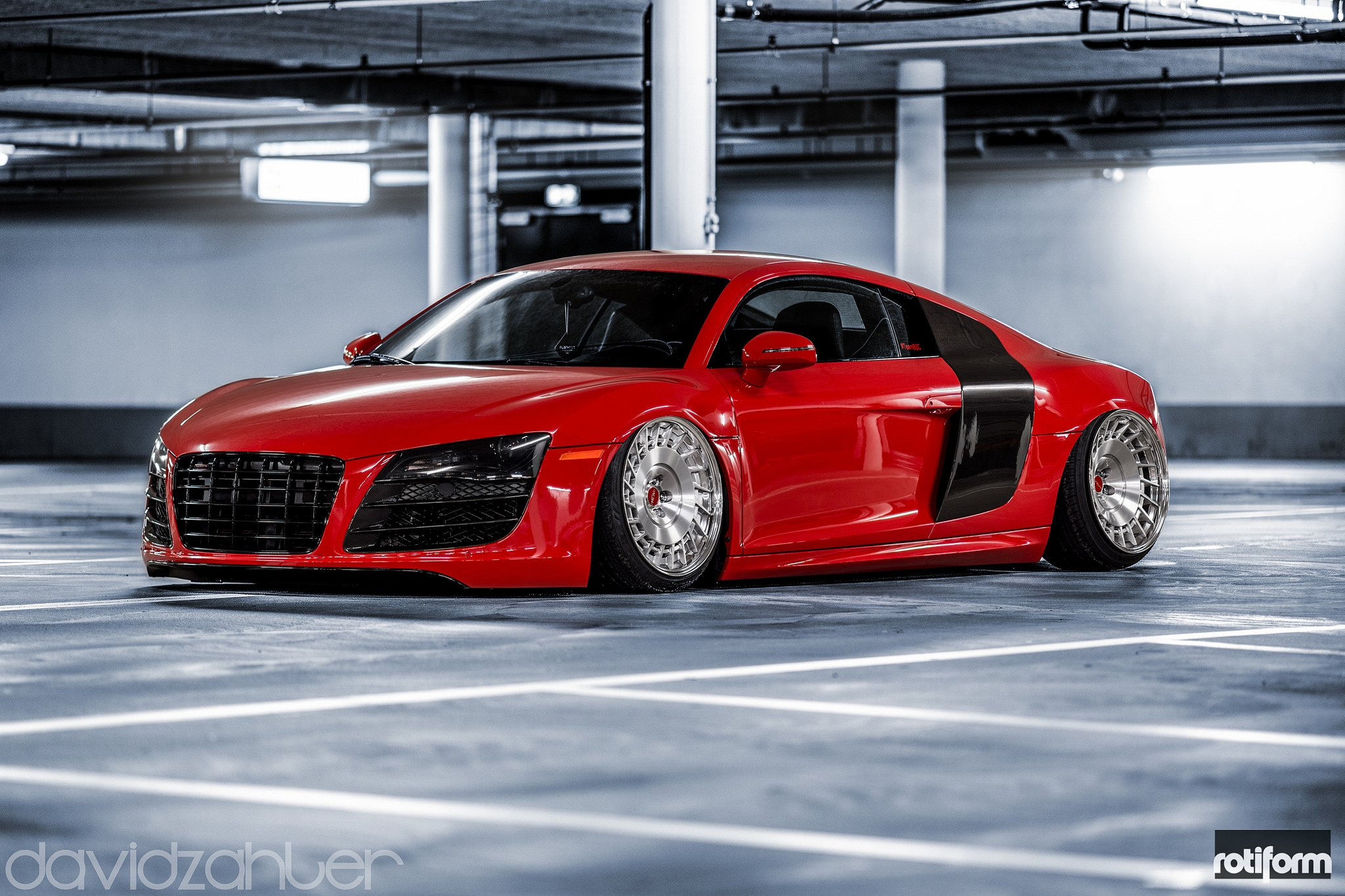 Wallpaper #1vKTLpMBD57sowDKSMNW14 Screaming Red Audi R8 with Cbu 3pc Wheels by Rotiform Caridcom Gallery