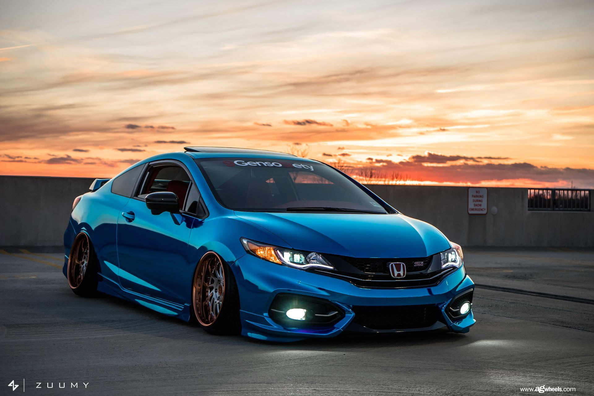 Wallpaper #veqIVZMBlwTYPL18Dw2e101 Chrome Blue Stanced Honda Civic Si Coupe by Avant Garde Caridcom Gallery
