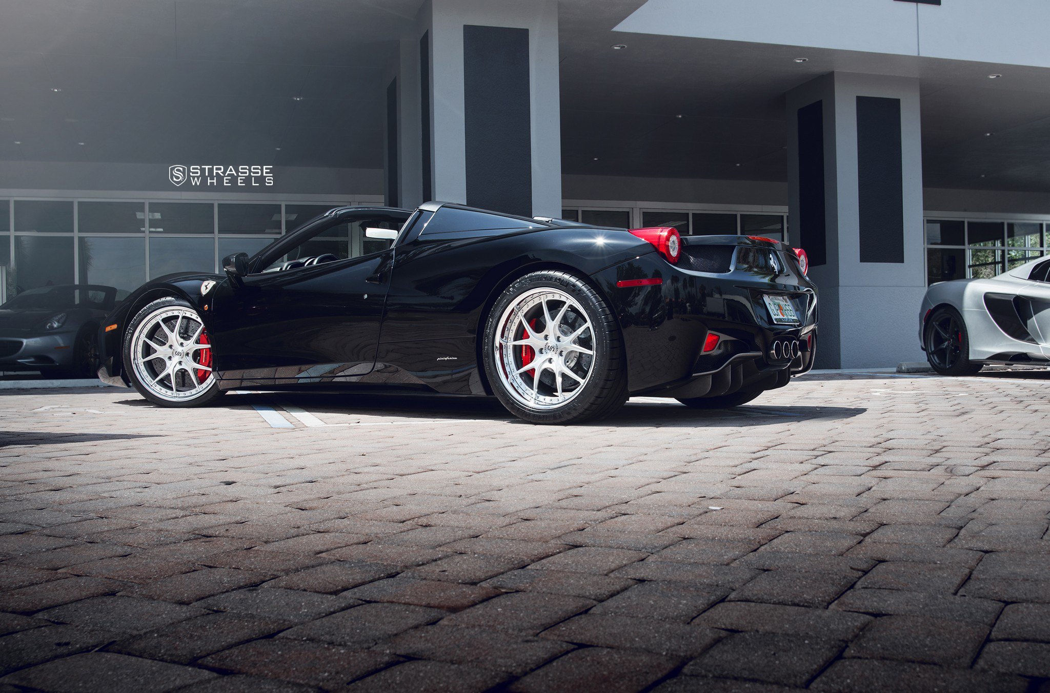 Wallpaper #bWh9GZMBSpphPi3-yRe657 Bossy Black Convertible Ferrari 458 Boasts a Revised Fascia Caridcom