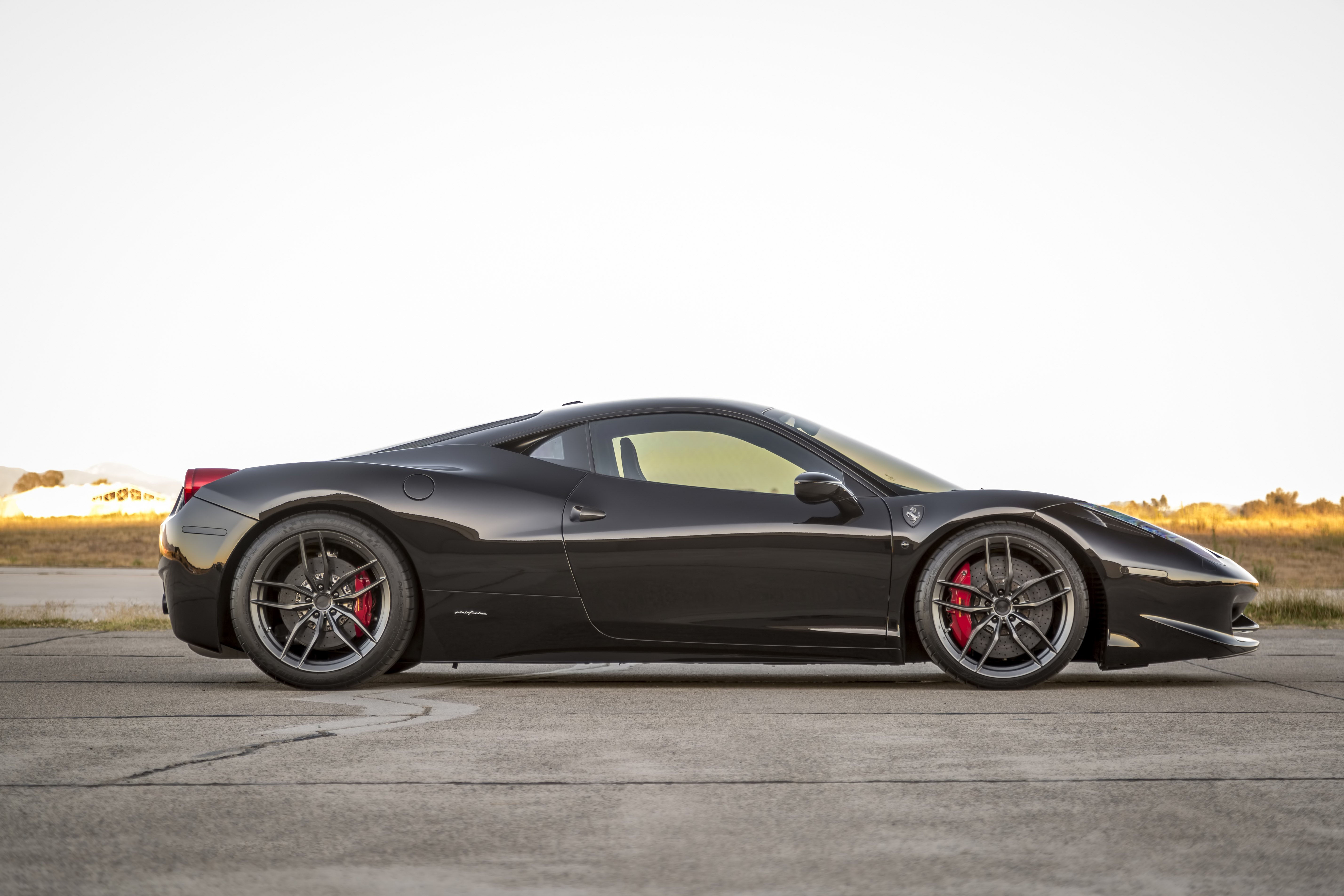 Wallpaper #dH1i9I4Bnwiau_P6Ew_B53 Black Ferrari 458 Looks Mysterious on Carbon Graphite Wheels Carid