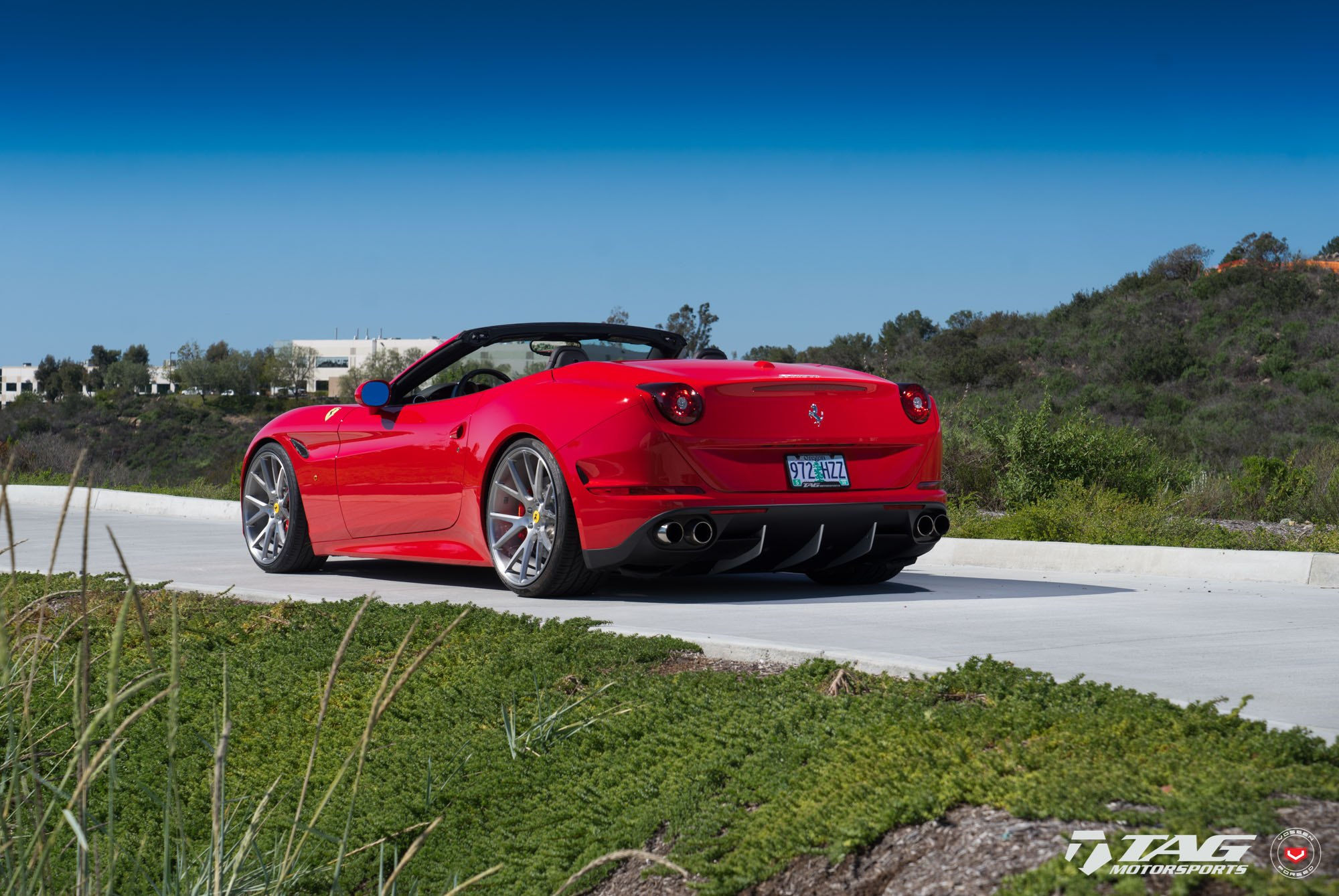 Wallpaper #ec55a Brushed Bronze Strasse Rims Transform Black Ferrari California into