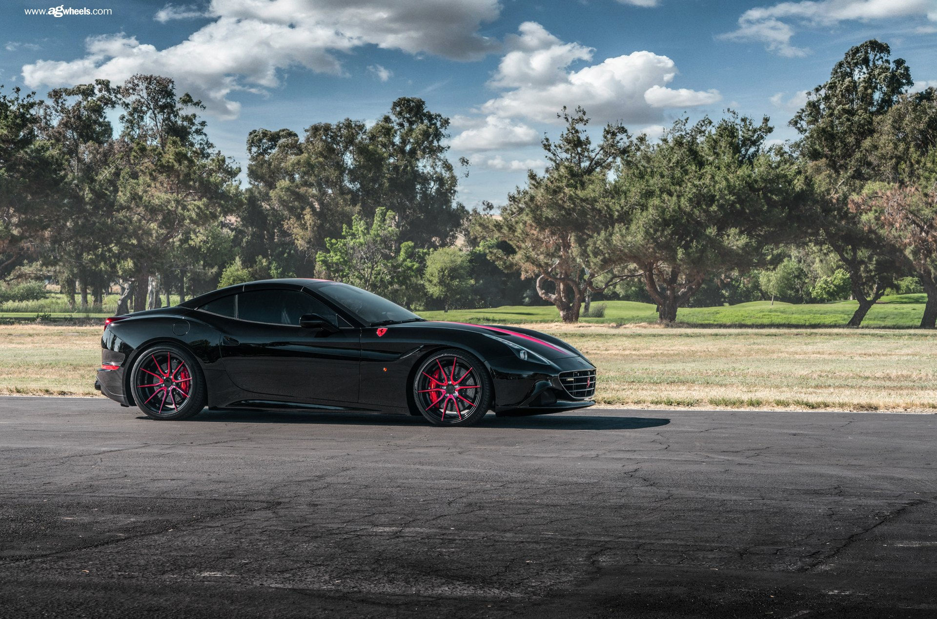 Wallpaper #ec55a Brushed Bronze Strasse Rims Transform Black Ferrari California into