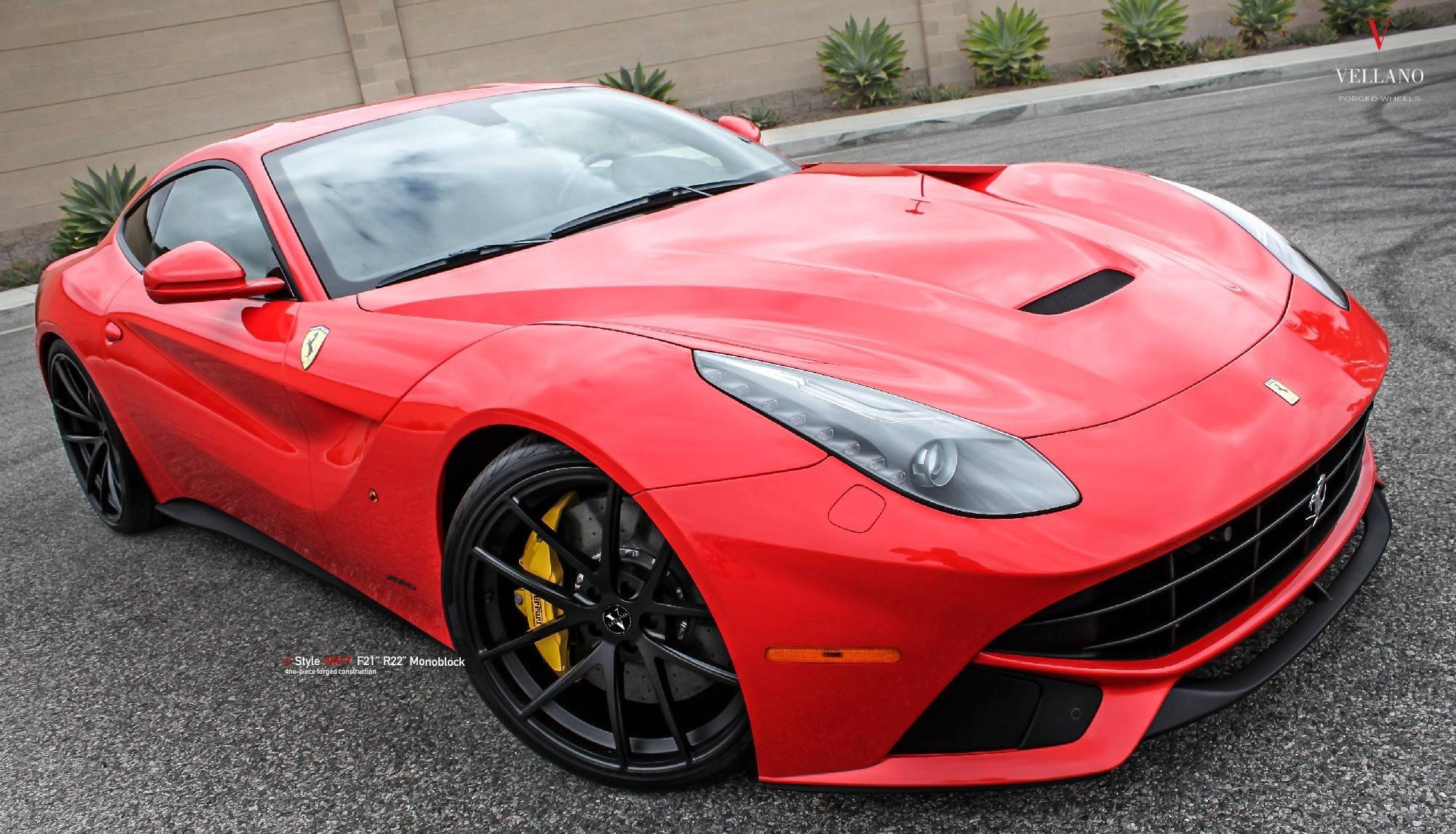 Wallpaper #MwCS644BSdW8dNoudBJ34 Flawless Super Car Rocking Awesome Wheels Red Ferrari F12 on Vellano