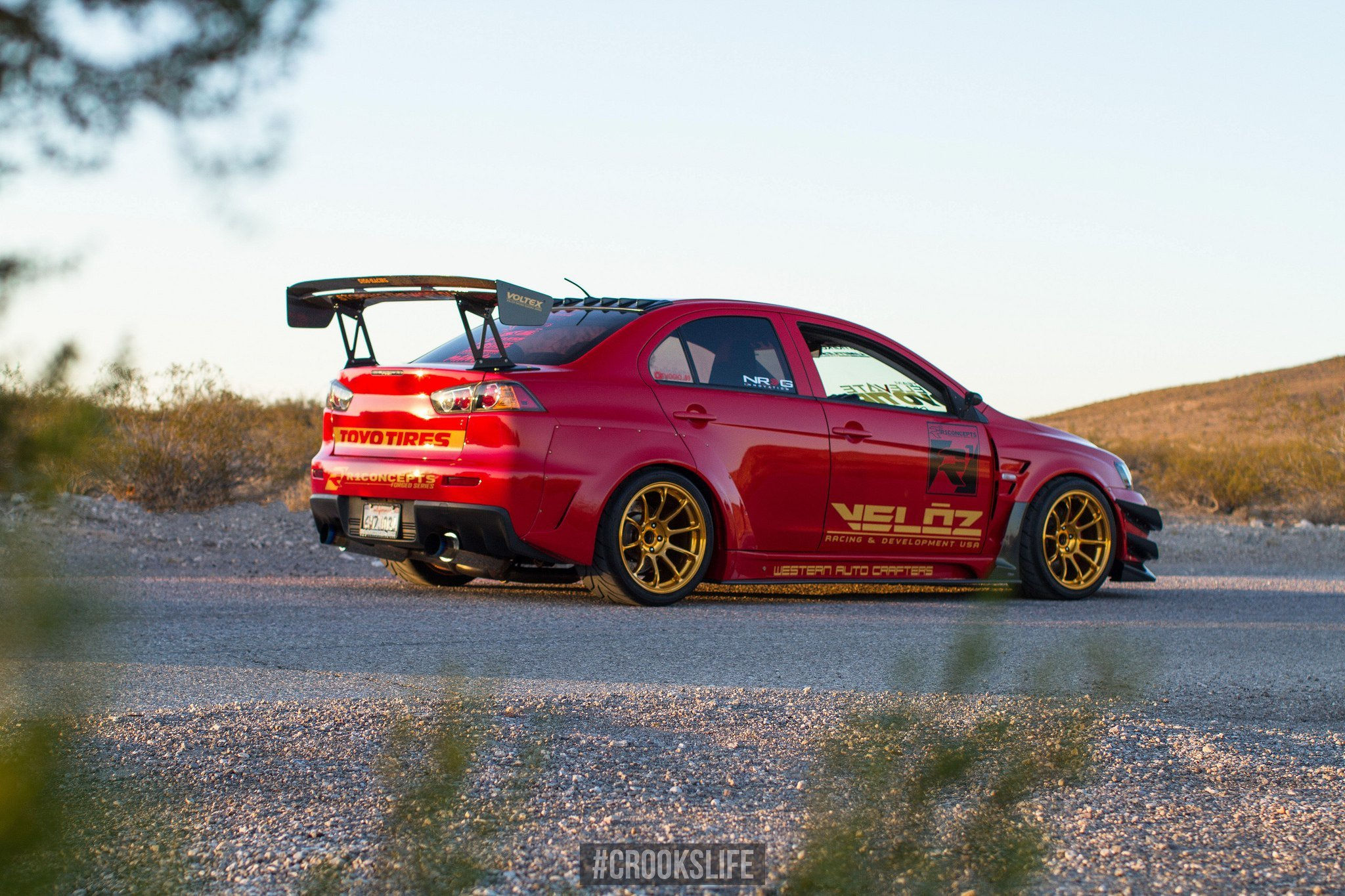 Wallpaper #IRmgEI8BtGB6xQ78VF9g28 Wild Racer Mitsubishi Evolution on Custom Wheels Caridcom Gallery