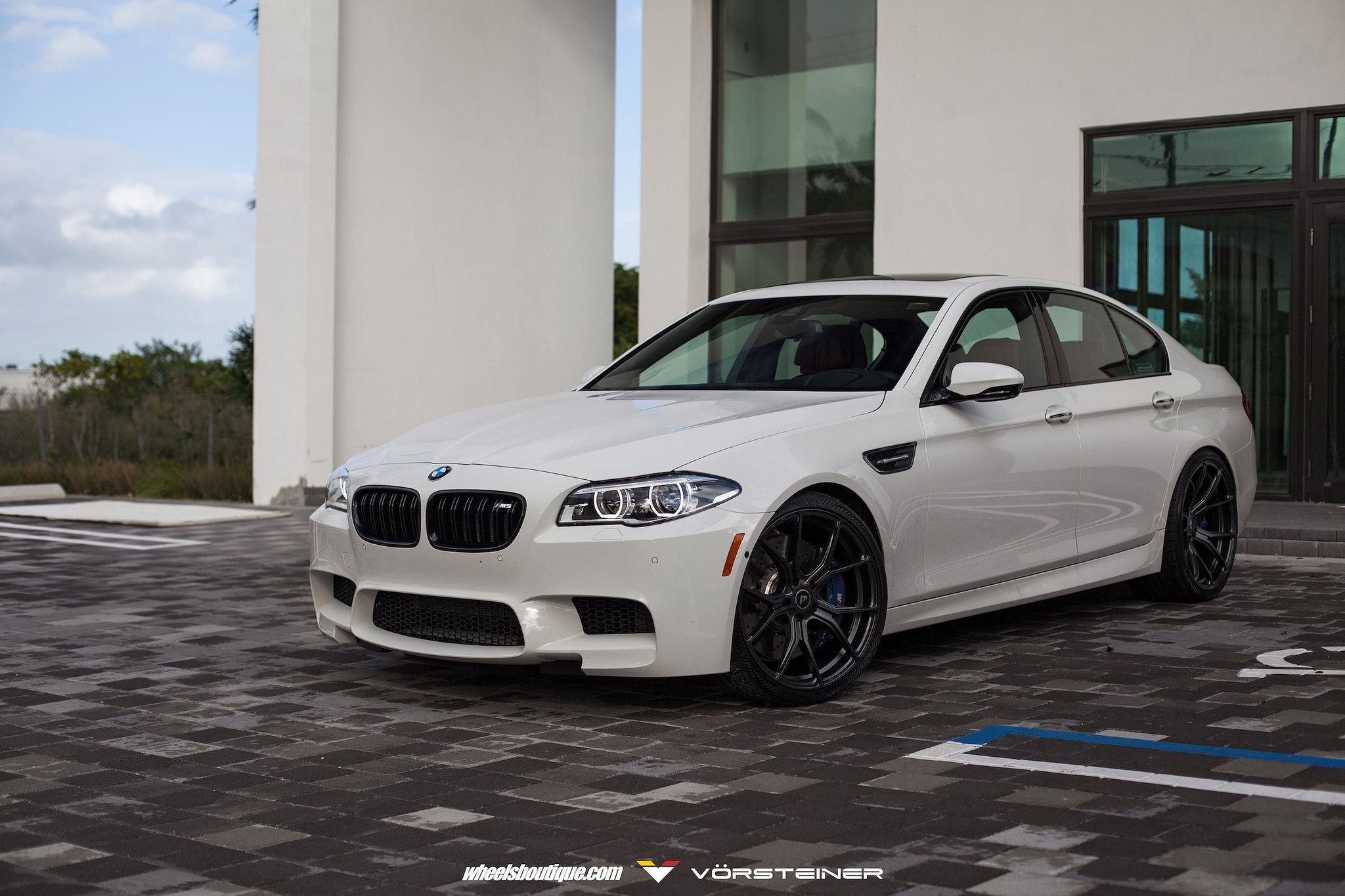Wallpaper #_H2z8Y4Bnwiau_P6LwkD51 Custom Halo Headlights Provide White BMW 5 Series a Clean Look Carid