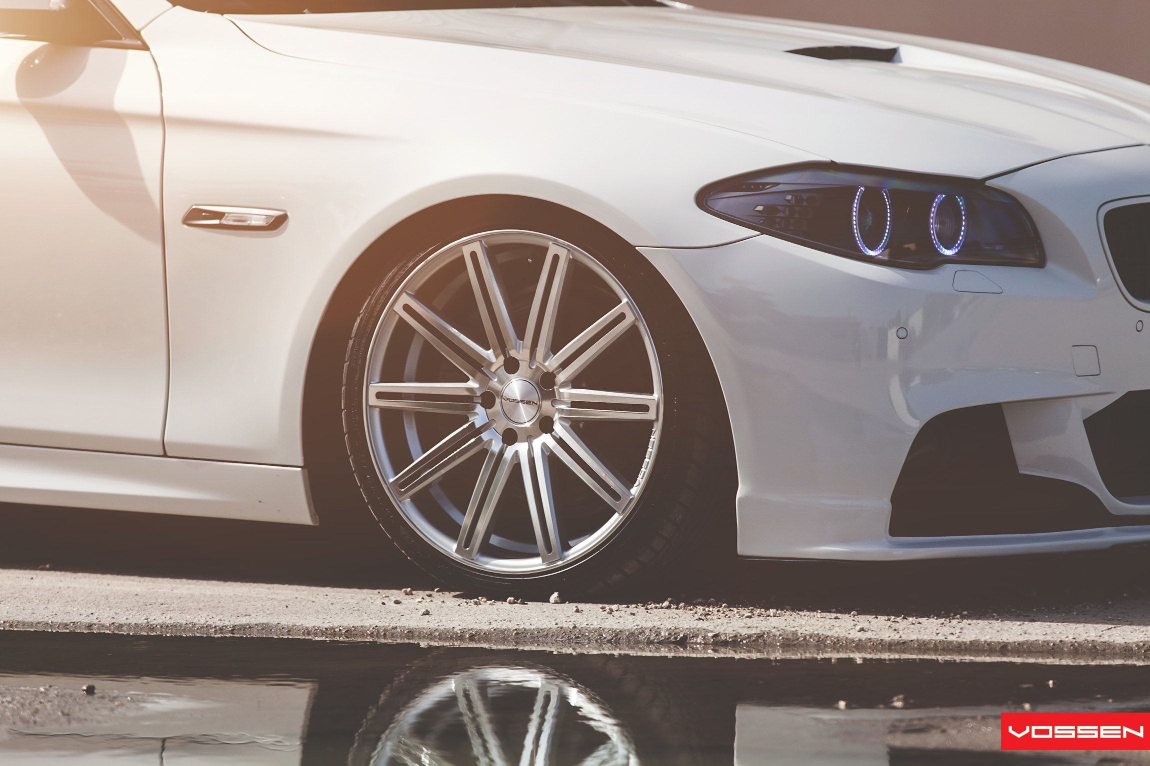 Wallpaper #v3fdJpMB-pgBXx60JaPB173 Dropped White BMW 5 Series on Vossen Wheels Looking Bossy Caridcom