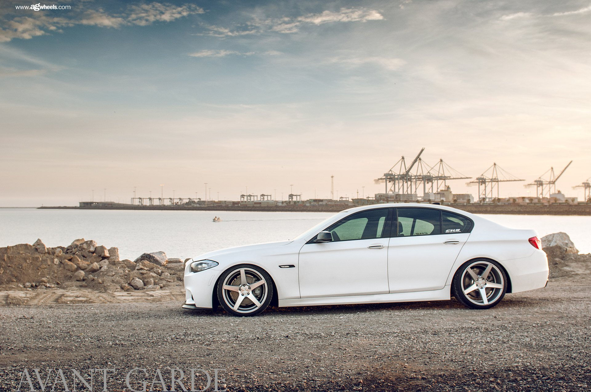 Wallpaper #_nMkgI4BFI5NbQksCxe140 Neat Tuning Kit on White Matte BMW 5 Series Caridcom Gallery