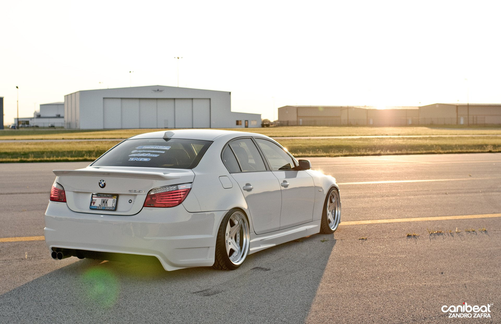 Wallpaper #v3fdJpMB-pgBXx60JaPB174 Impressive Transformation of White BMW 5 Series with Styling Tweaks