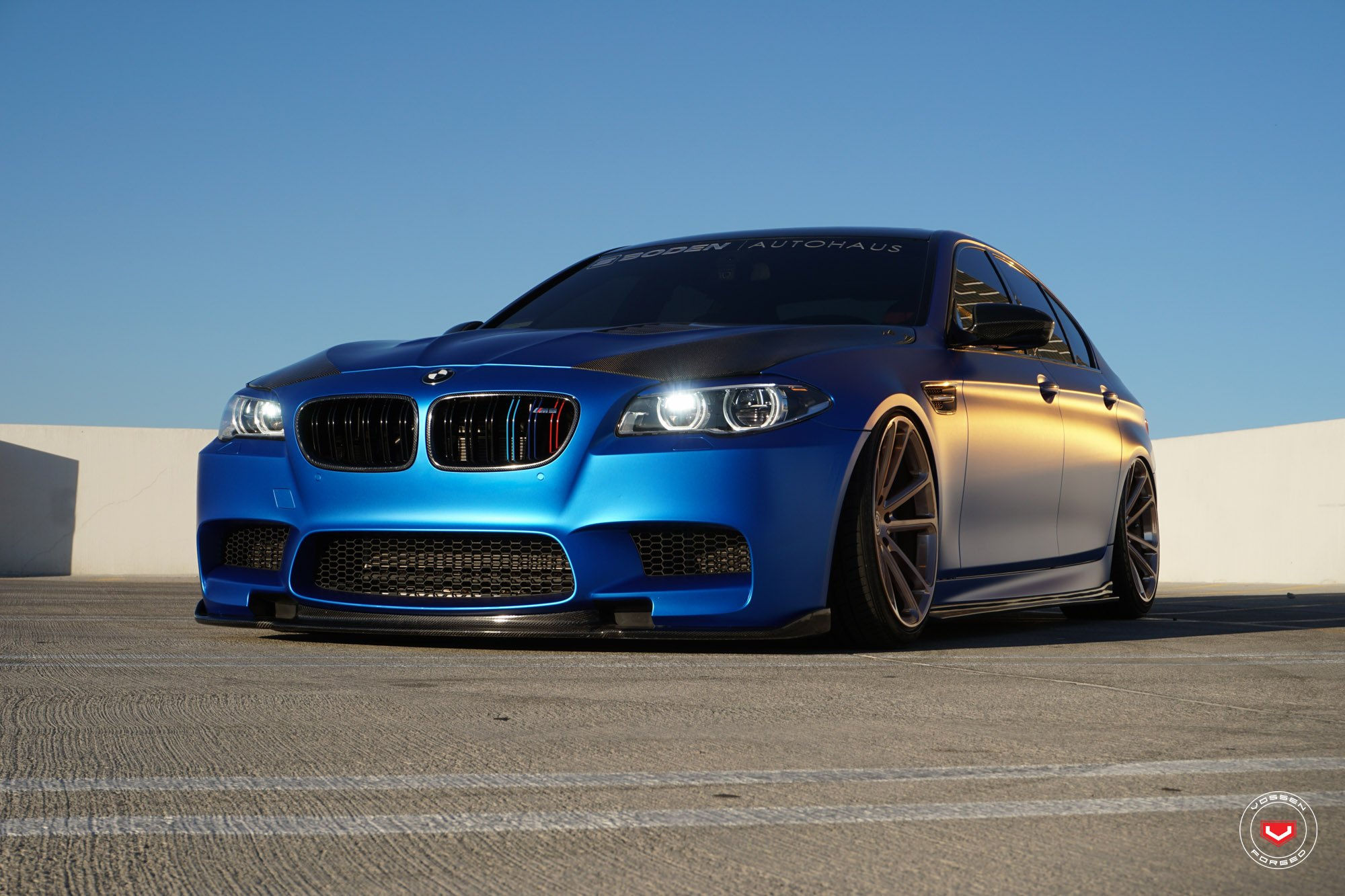 Wallpaper #_kV7jo4B7YBJg1BVlZzy0 Slammed BMW M5 F10 on Custom Painted Vossens Caridcom Gallery