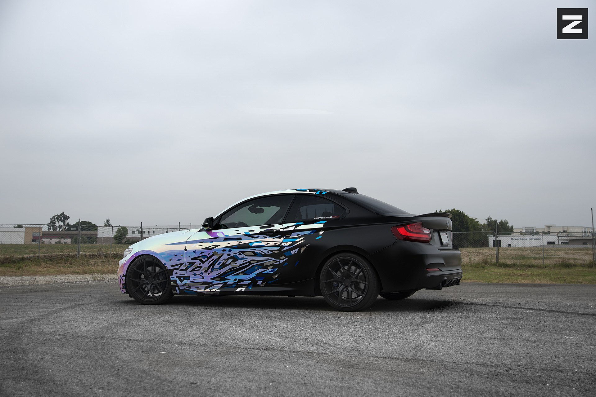 Wallpaper #FUVDkY4B7YBJg1BVC55049 Unique Custom Paint on BMW 2 Series with Matte Black Zito Rims Carid