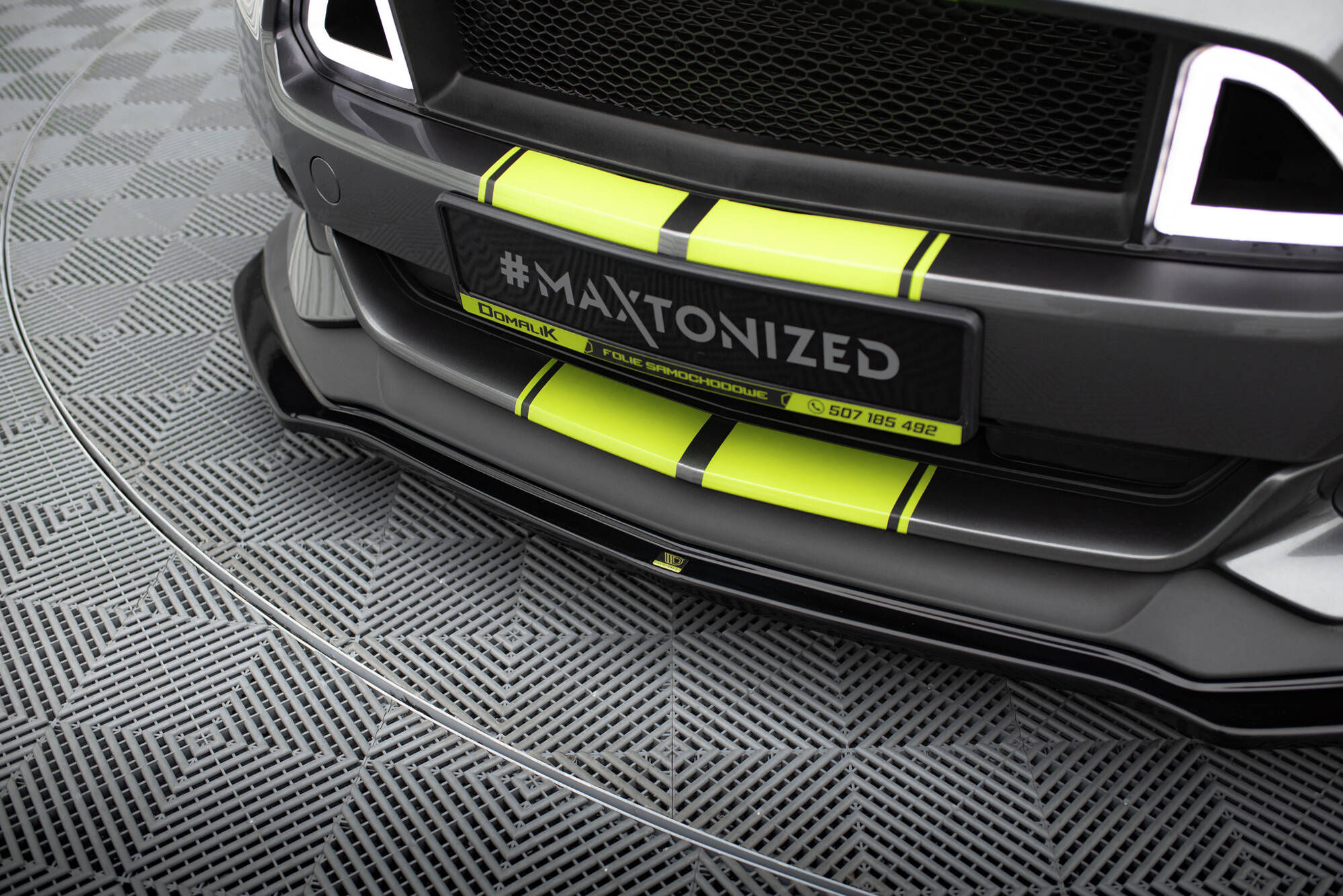 Wallpaper #SCwwSZMB0E1QgA7wuPIV32 Front Splitter Ford Mustang GT Mk6 Gloss Black Our Offer Ford