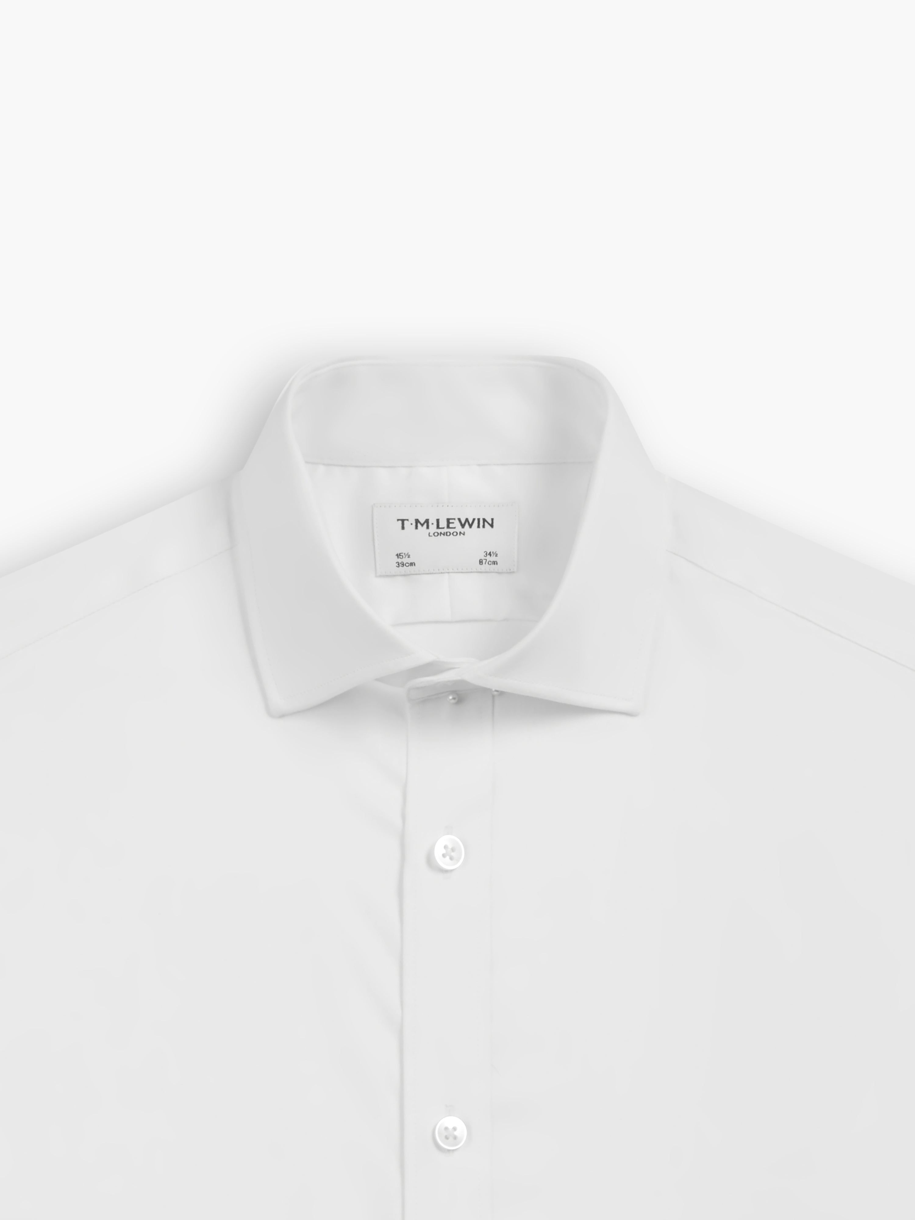 Wallpaper #XmdO75IBSpphPi3-E2Ft371 Max Performance White Twill Fitted Double Cuff Classic Collar Shirt